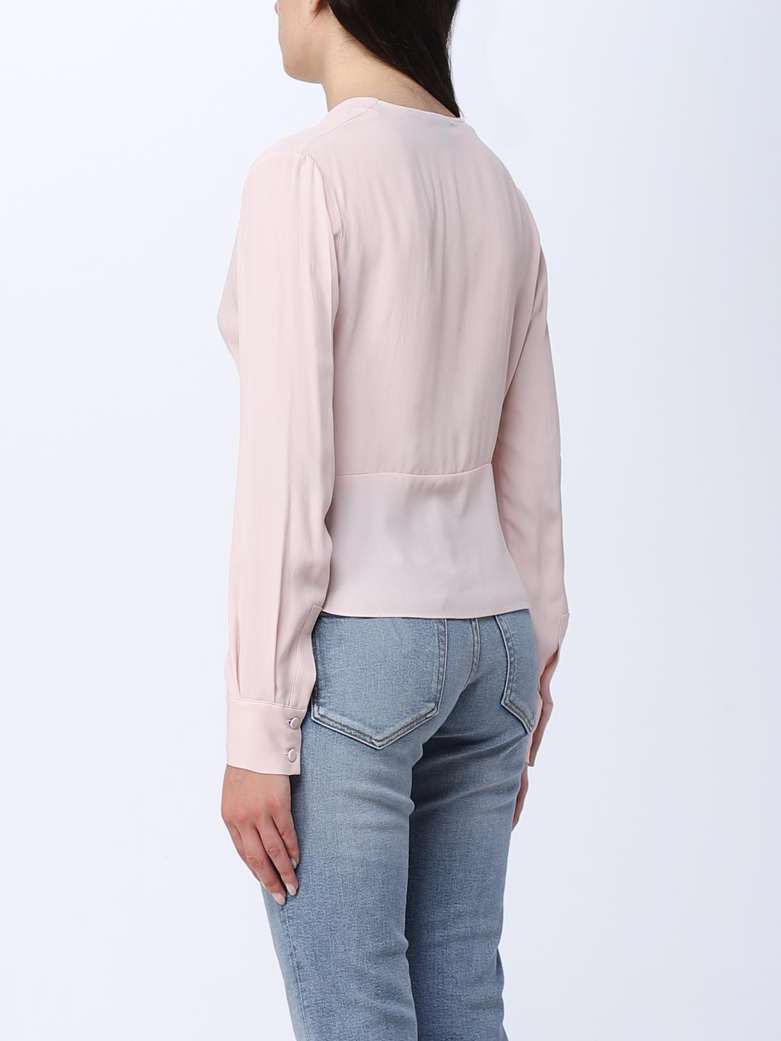 PINKO TOP: Blusa Pinko in seta stretch, Rosa - Img 2