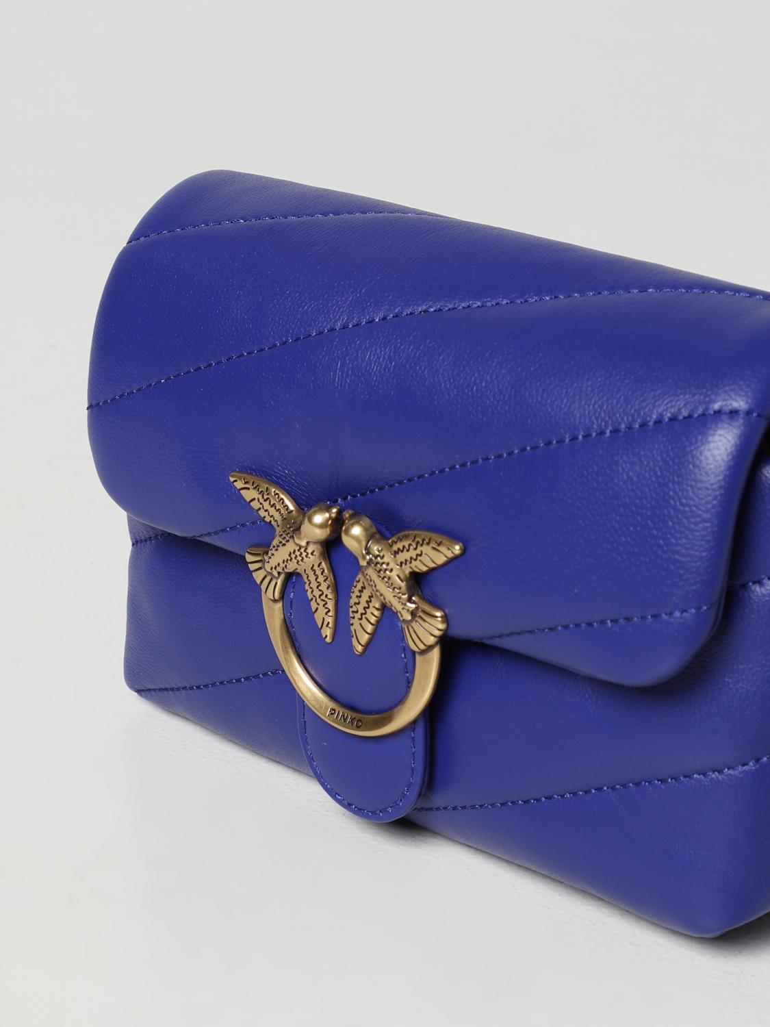 PINKO MINI BAG: Shoulder bag woman Pinko, Blue - Img 3