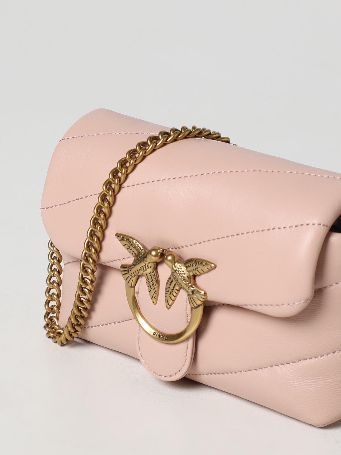PINKO MINI BAG: Shoulder bag woman Pinko, Blush Pink - Img 3