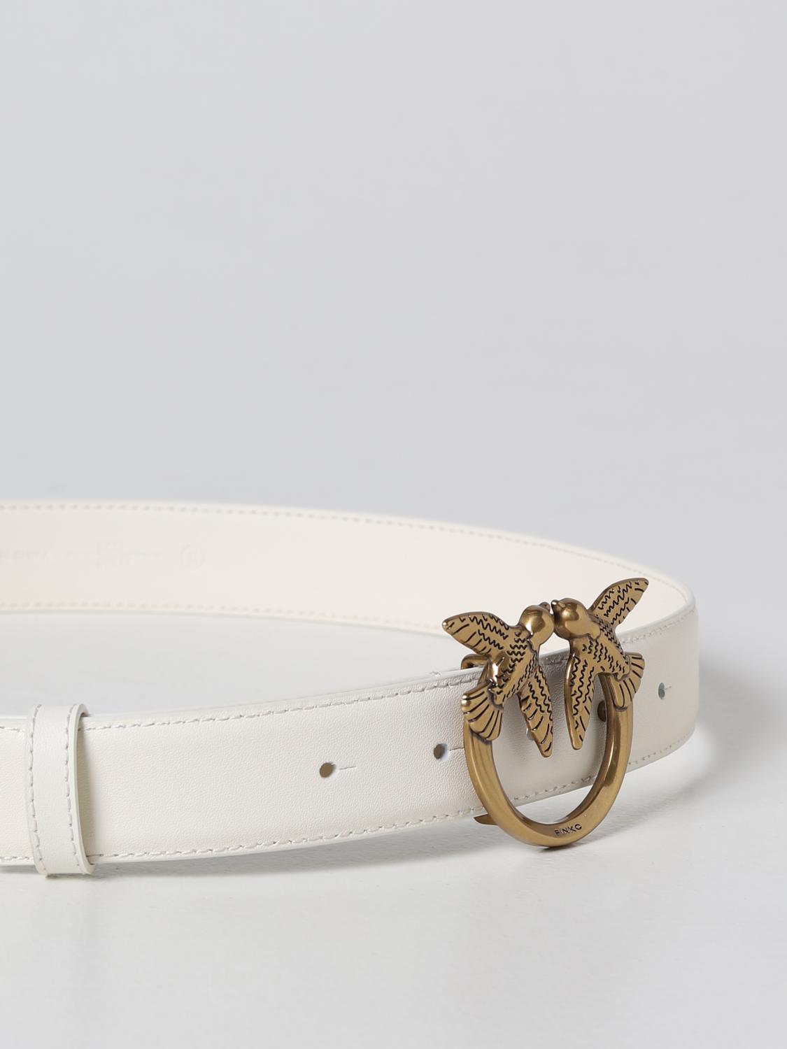 PINKO: Belt woman - White | Pinko belt 100125A0F1 online at