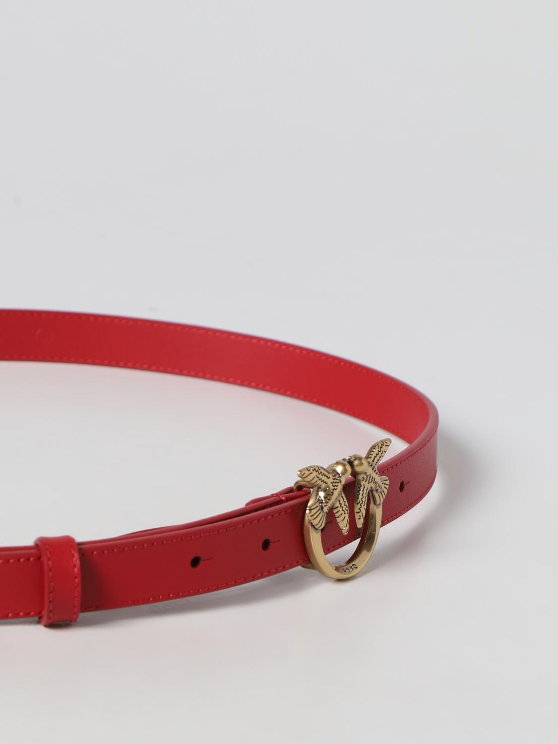 PINKO CINTURA: Cintura Love Berry Pinko in pelle, Rosso - Img 2