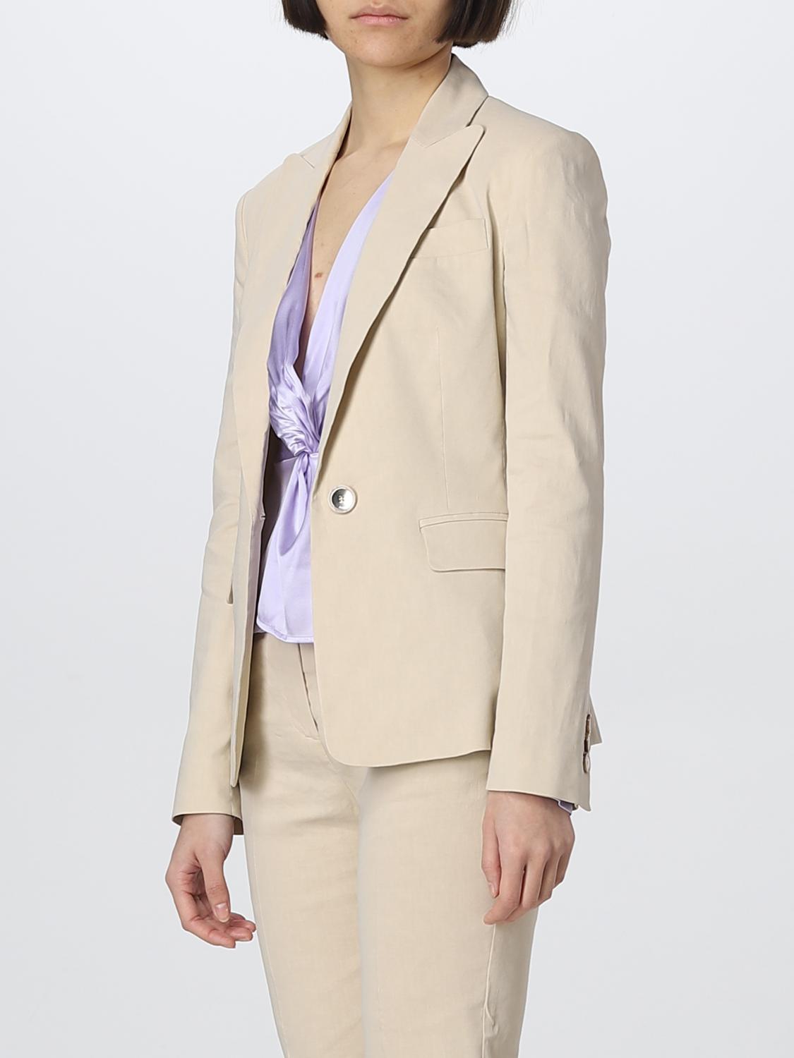 PINKO CHAQUETA: Americana mujer Pinko, Beige - Img 4