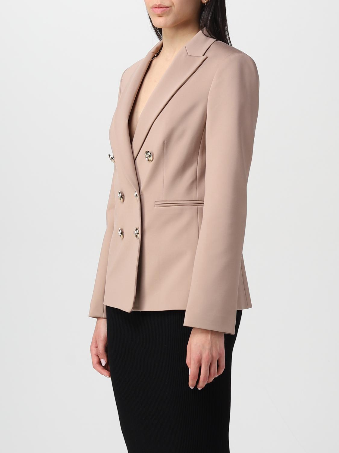 PINKO AMERICANA: Americana mujer Pinko, Beige - Img 3