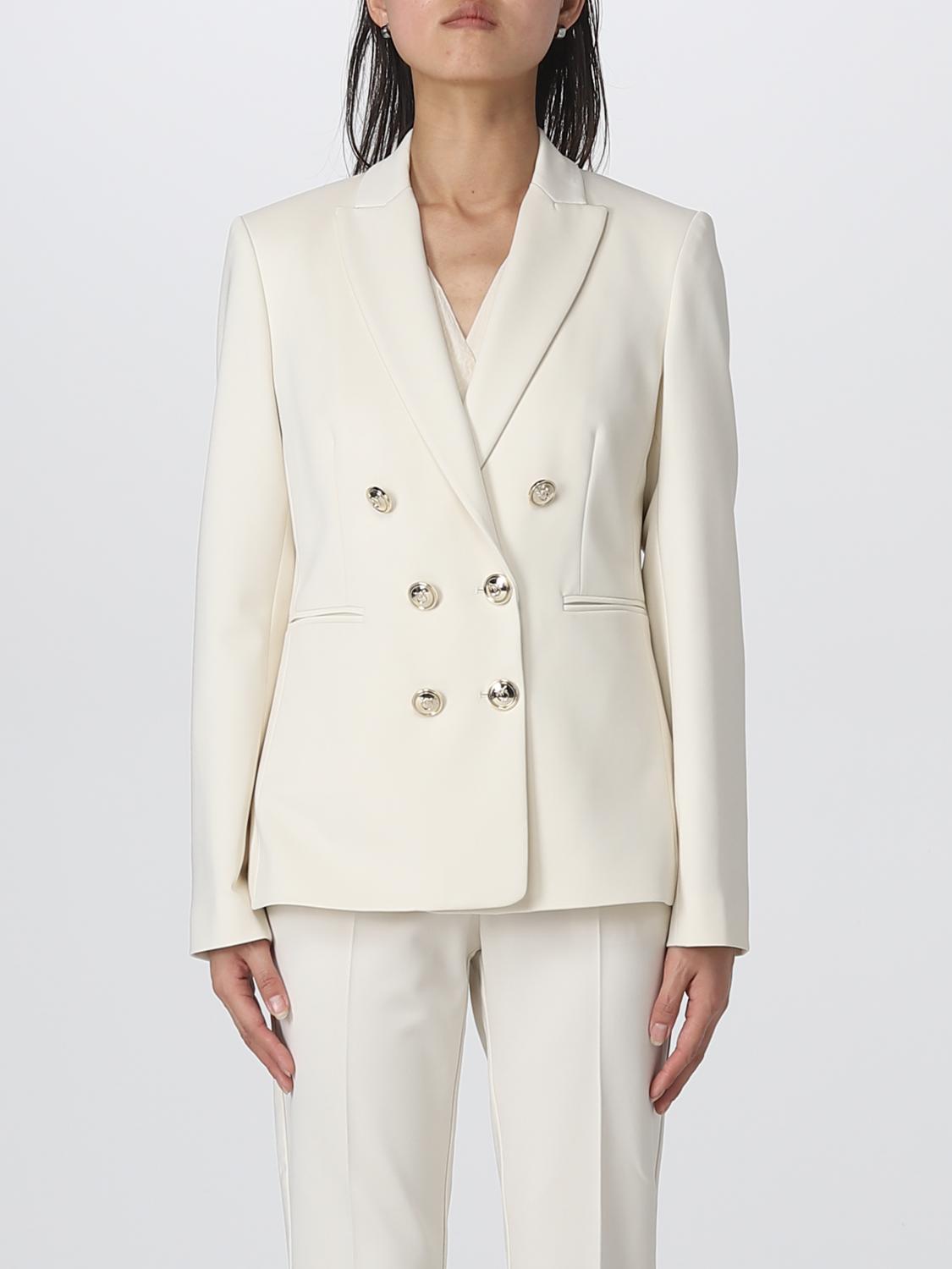 PINKO BLAZER: Blazer Pinko in misto viscosa, Panna - Img 1
