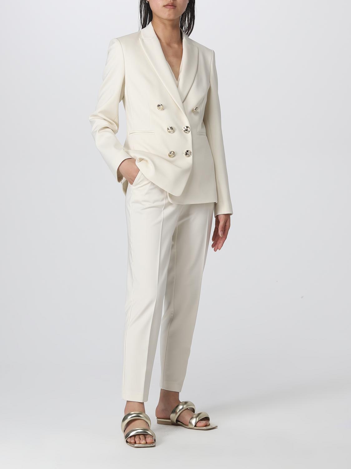 PINKO BLAZER: Blazer Pinko in misto viscosa, Panna - Img 2