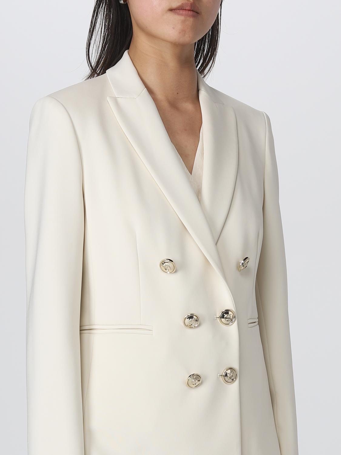 PINKO BLAZER: Blazer Pinko in misto viscosa, Panna - Img 4