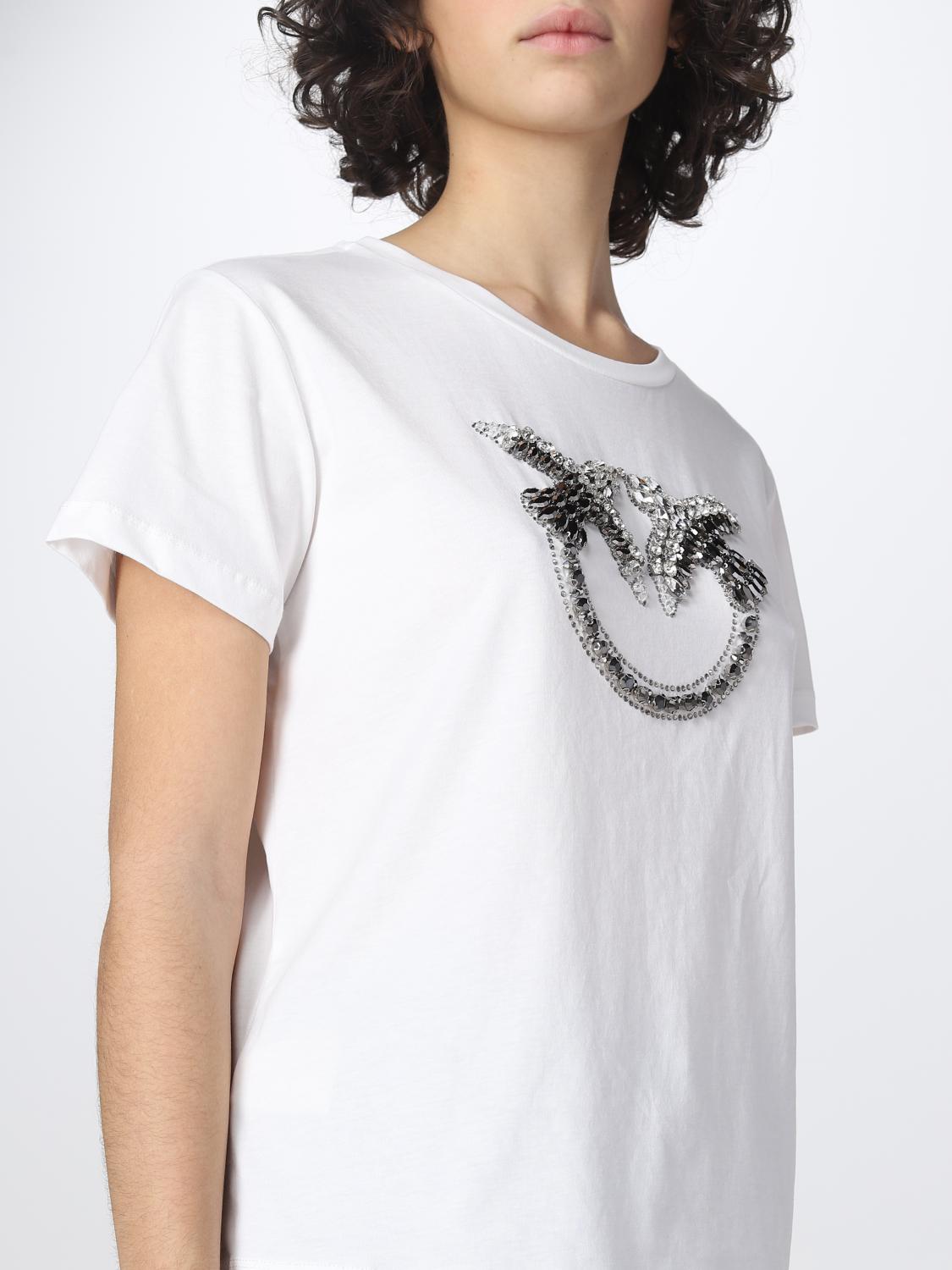 PINKO CAMISETA: Camiseta mujer Pinko, Blanco - Img 4