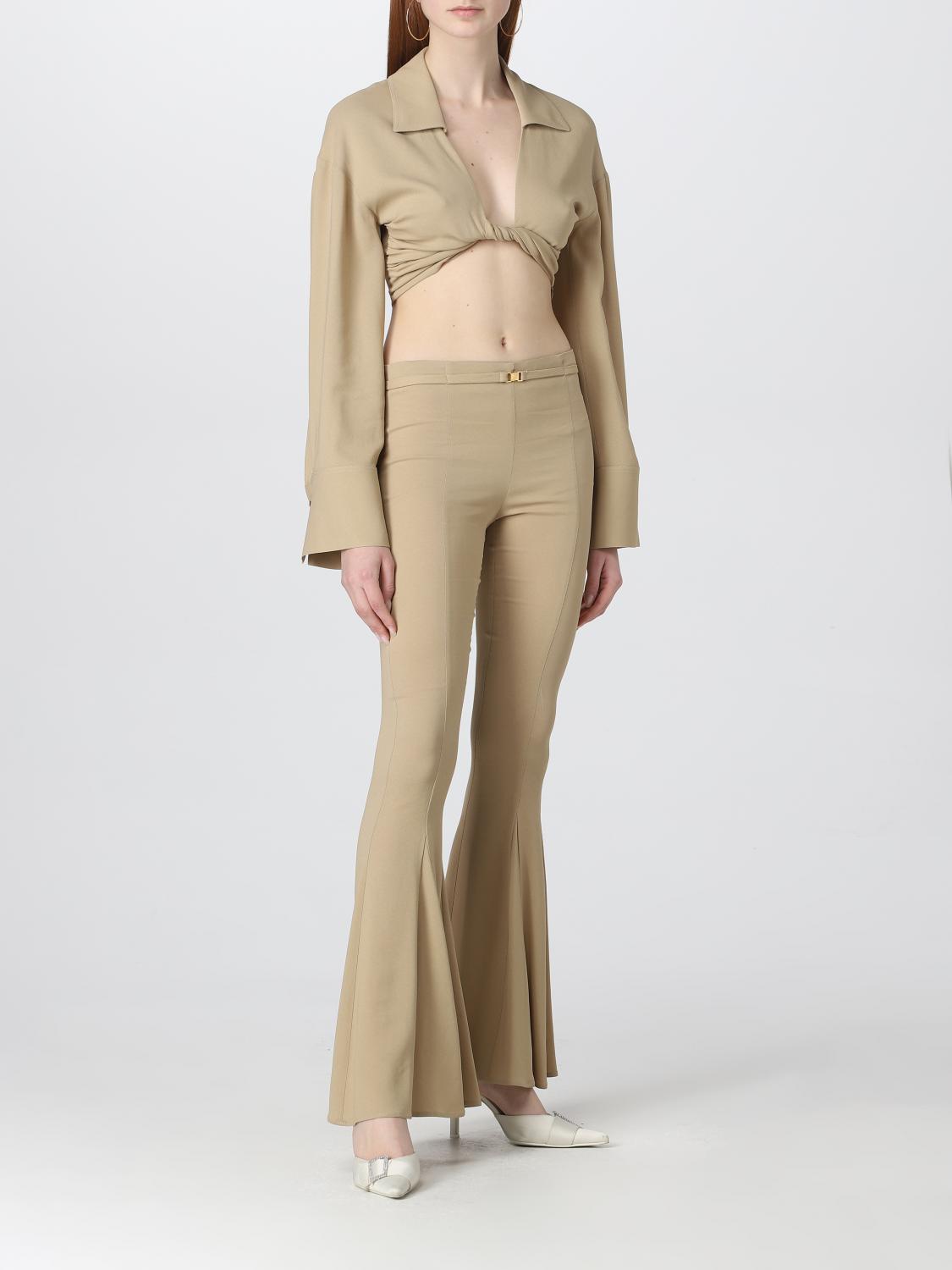 BLUMARINE CAMICIA: Camicia Blumarine in misto viscosa, Beige - Img 2