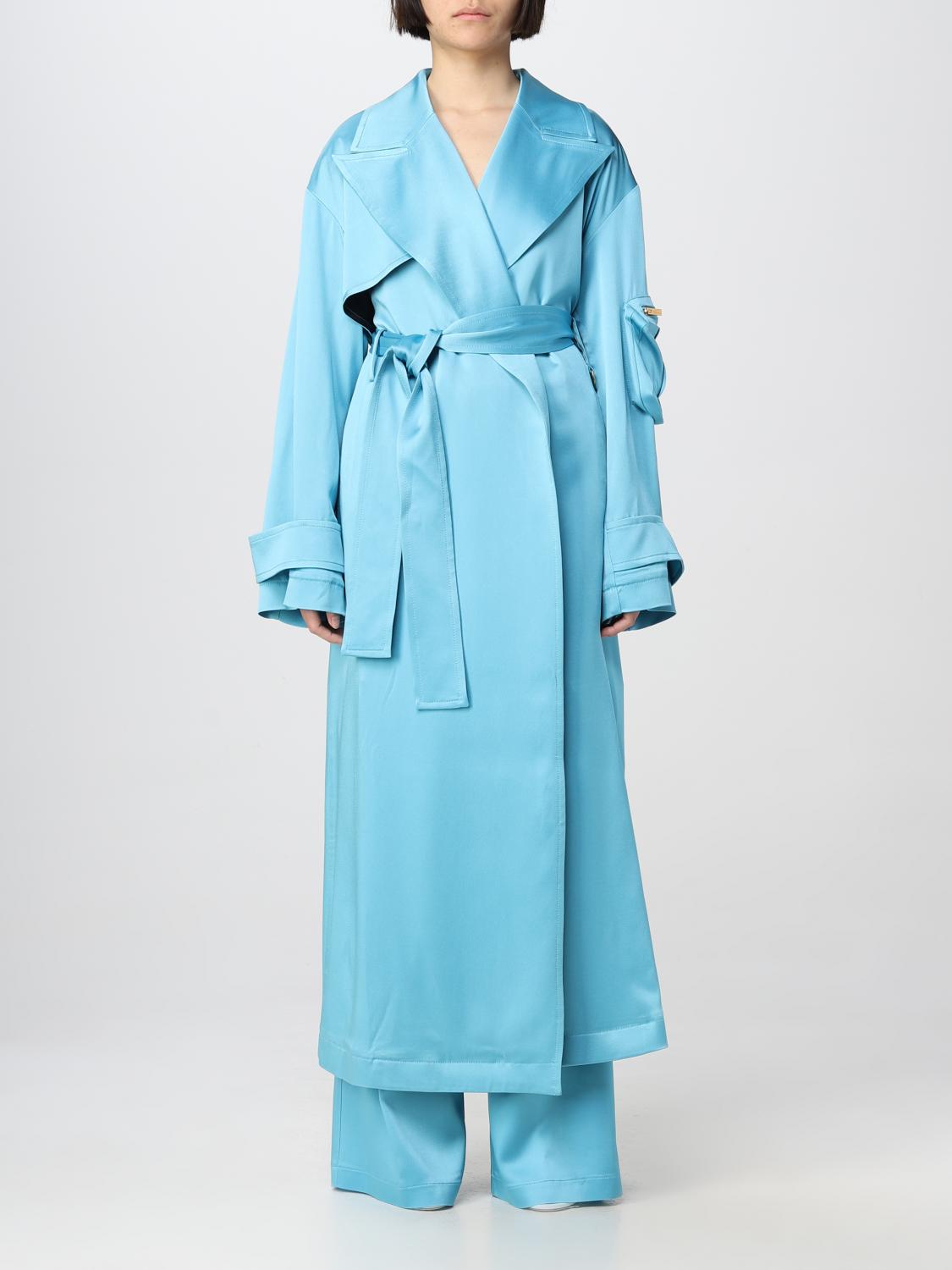 BLUMARINE GABARDINA: Abrigo mujer Blumarine, Turquesa - Img 1