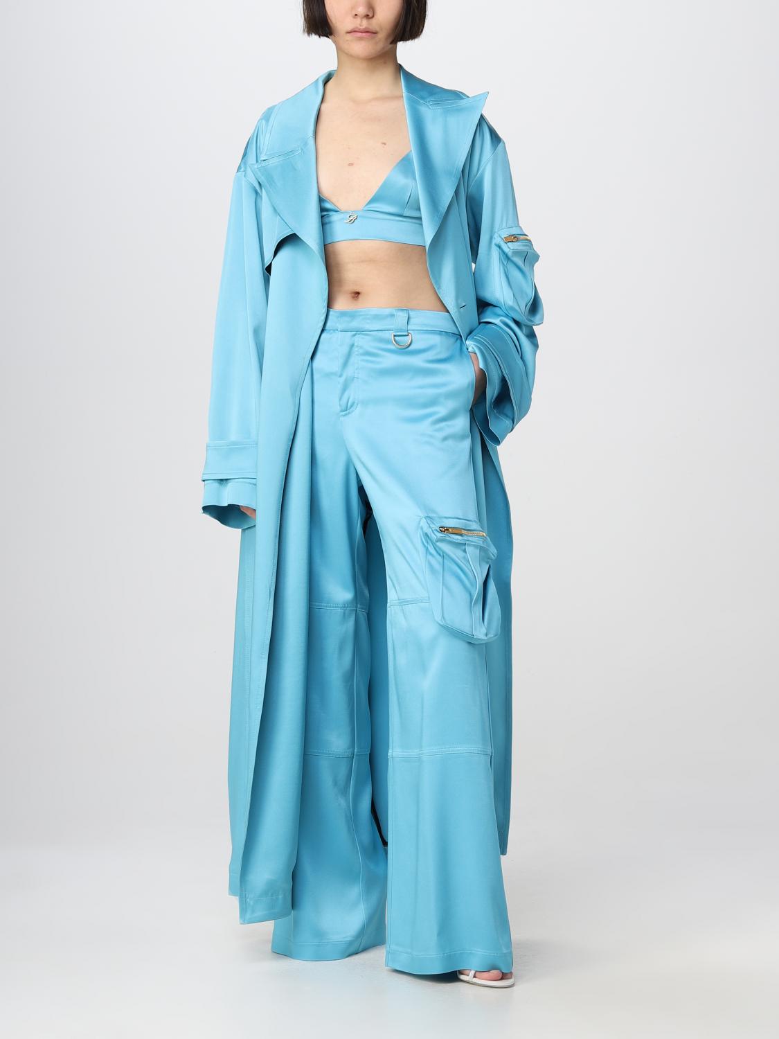 BLUMARINE GABARDINA: Abrigo mujer Blumarine, Turquesa - Img 2