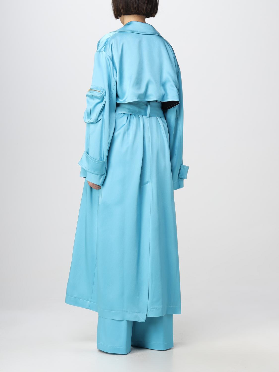 BLUMARINE GABARDINA: Abrigo mujer Blumarine, Turquesa - Img 3