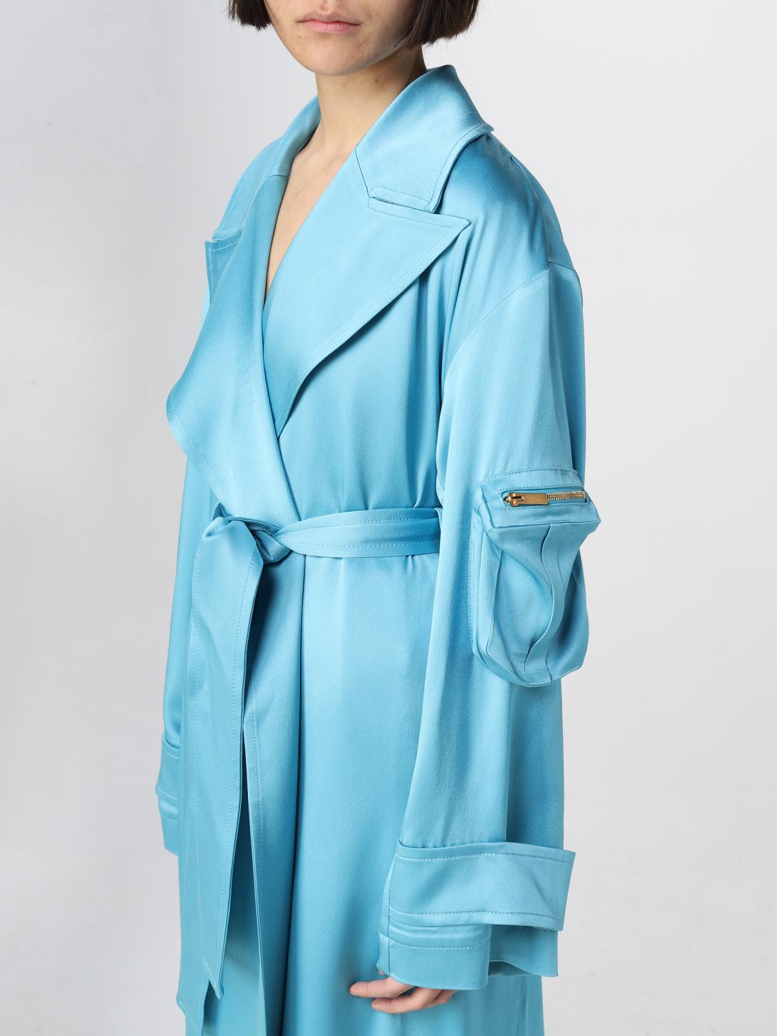 BLUMARINE GABARDINA: Abrigo mujer Blumarine, Turquesa - Img 5