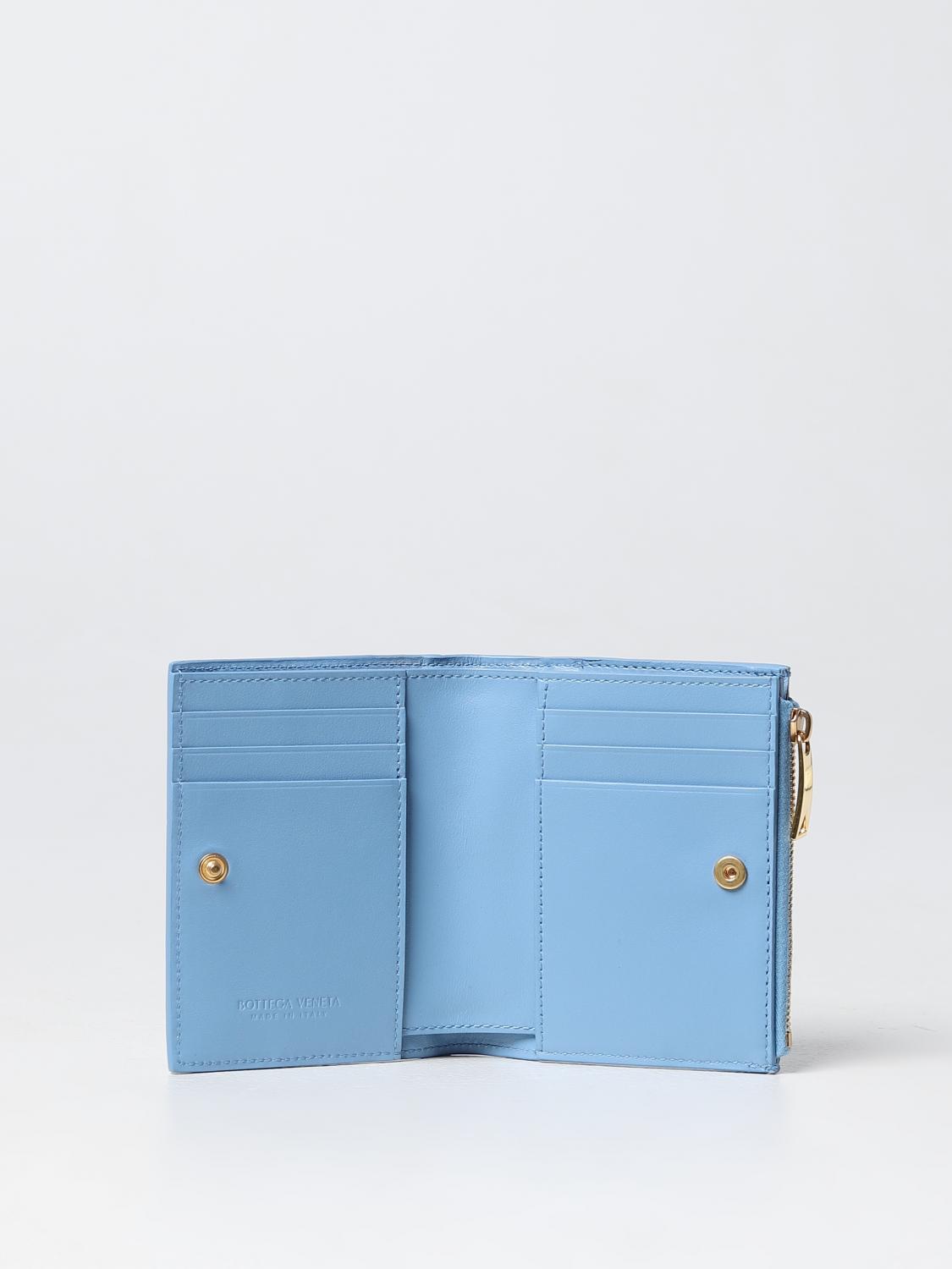 BOTTEGA VENETA WALLET: Wallet woman Bottega Veneta, Gnawed Blue - Img 2