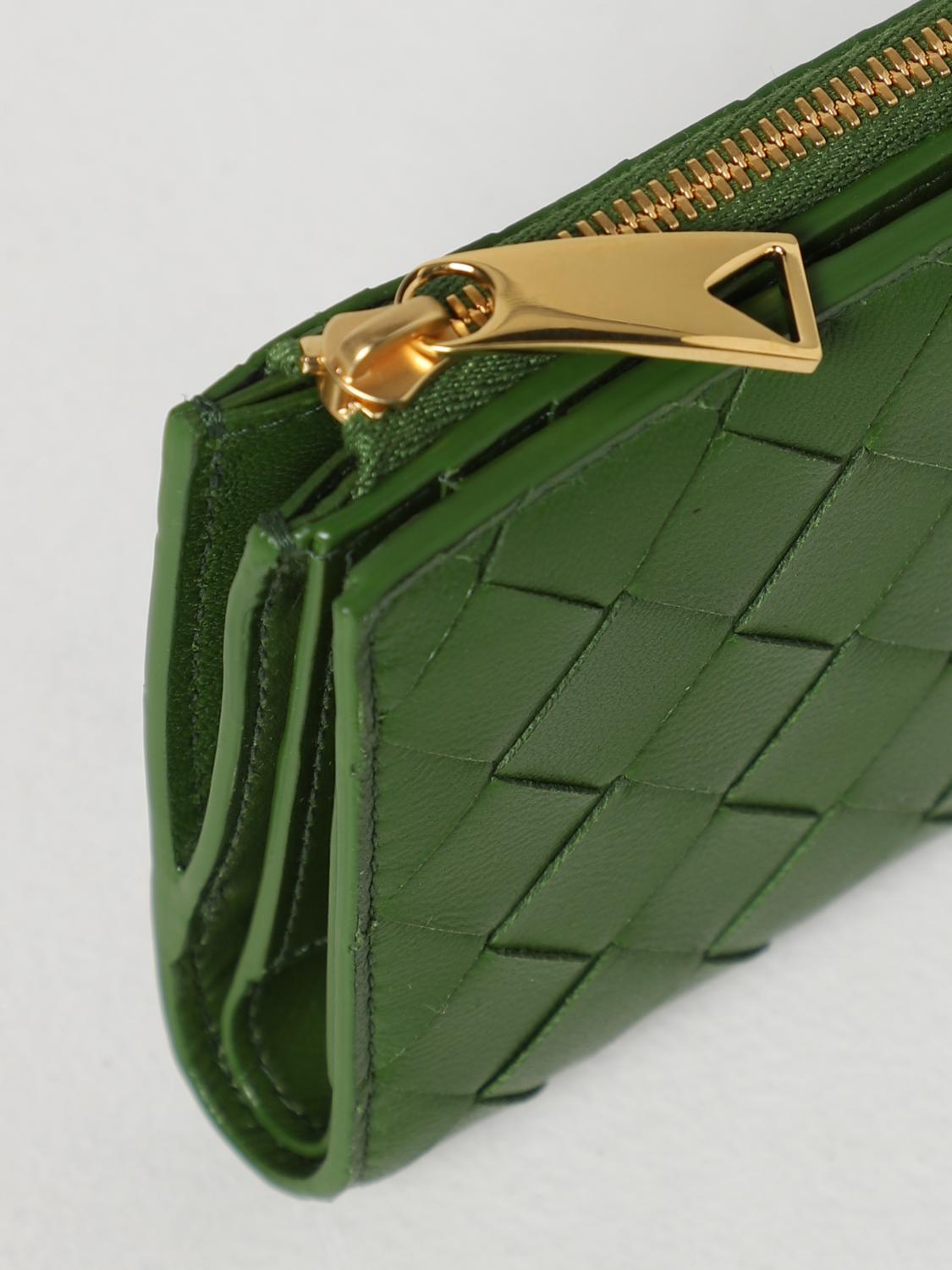 BOTTEGA VENETA WALLET: Wallet woman Bottega Veneta, Green - Img 4