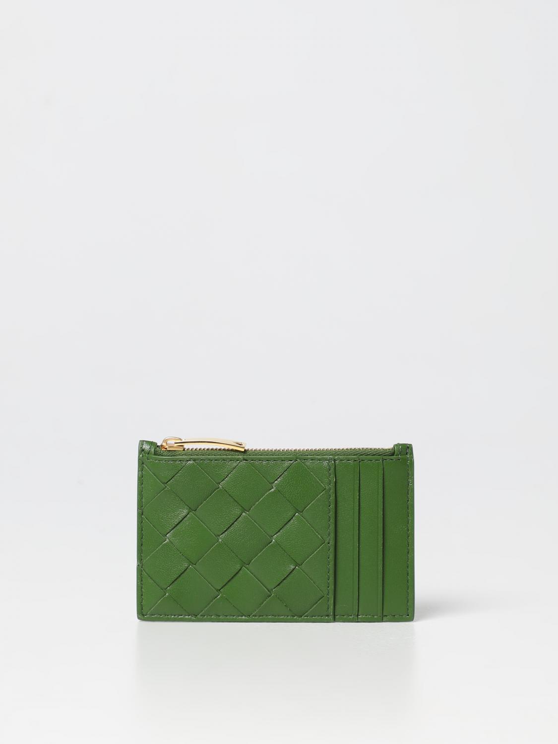 BOTTEGA VENETA WALLET: Wallet woman Bottega Veneta, Green - Img 1
