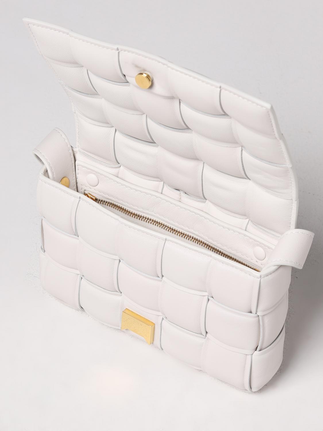 BOTTEGA VENETA: Shoulder bag woman - White | Bottega Veneta mini