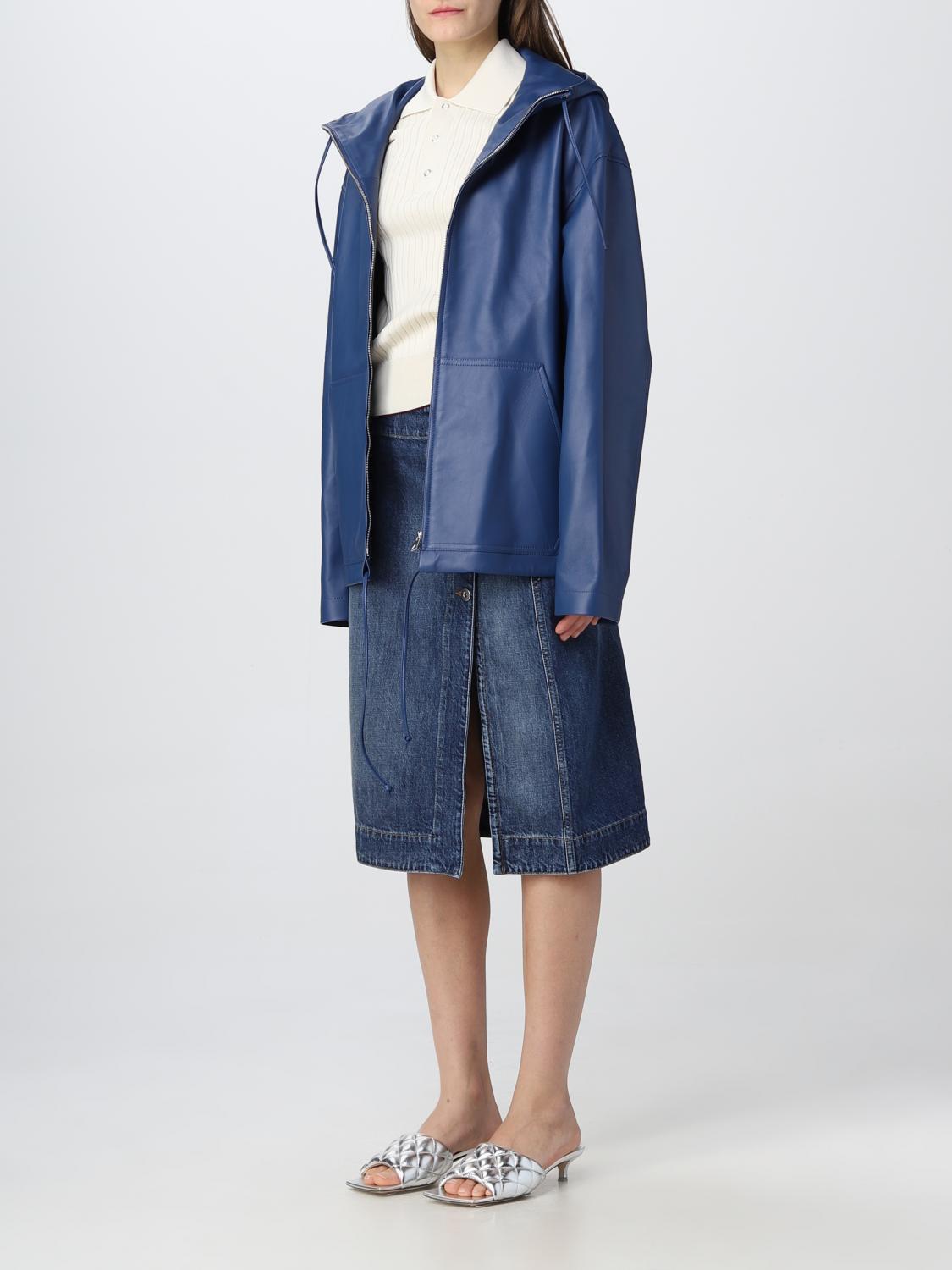 BOTTEGA VENETA JACKET: Bottega Veneta leather jacket, Blue - Img 4