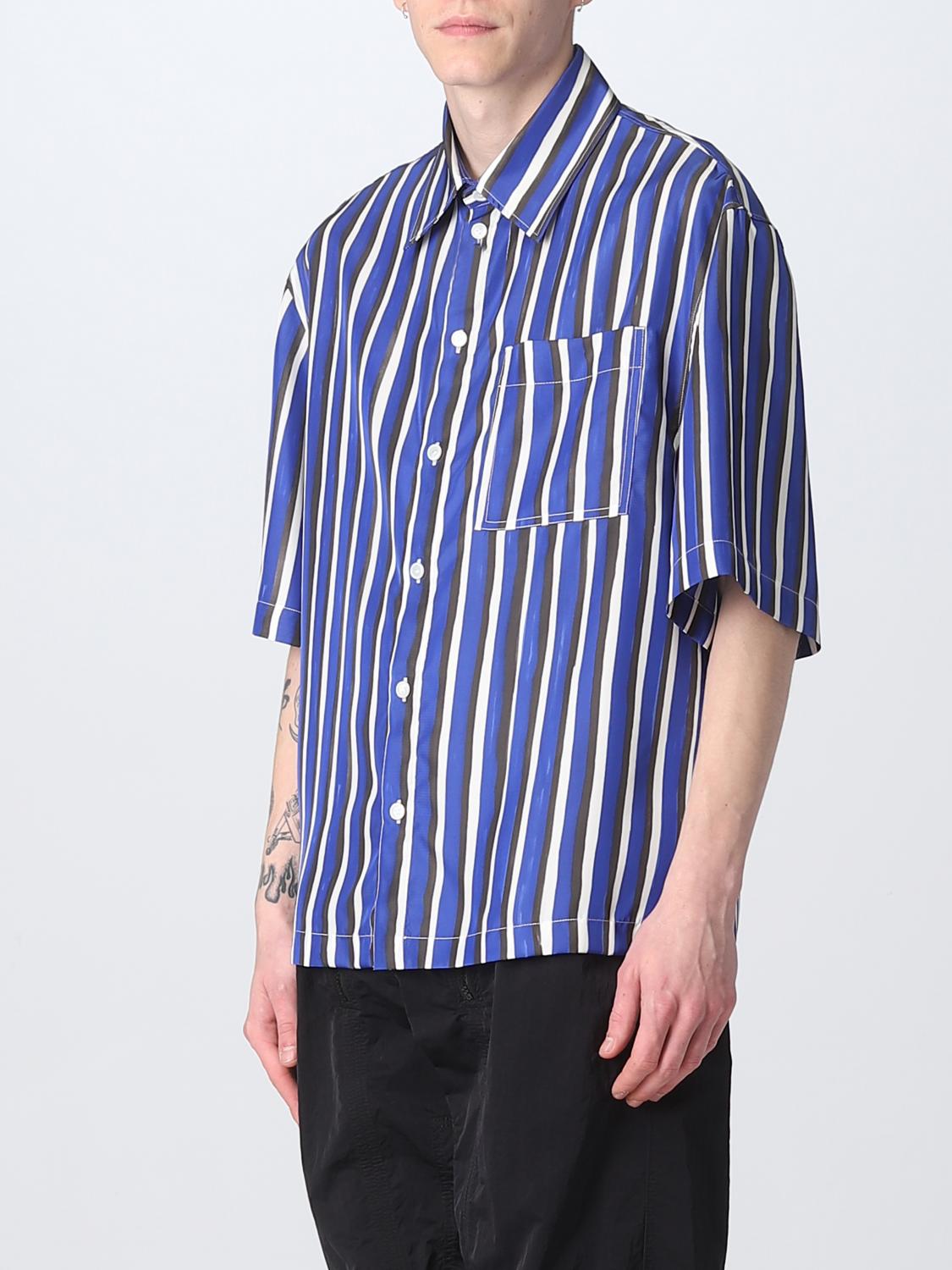 Bottega Veneta shirt in silk and viscose - Blue | 729168V2L90