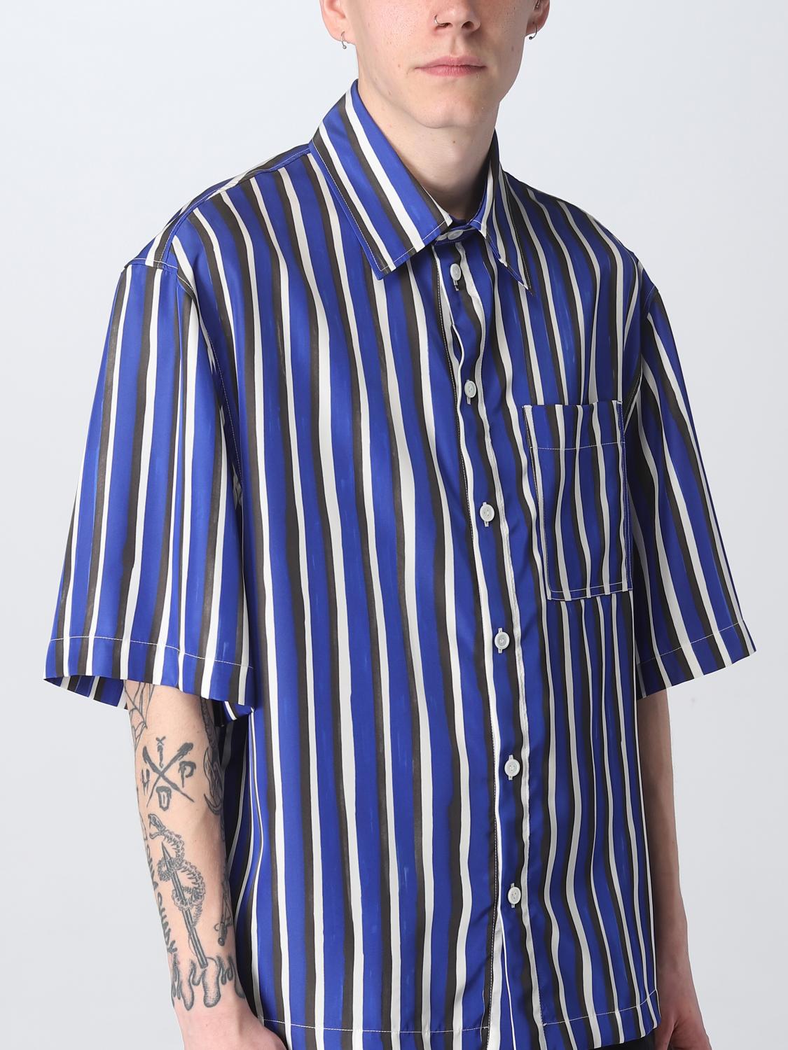Bottega Veneta shirt in silk and viscose - Blue | 729168V2L90