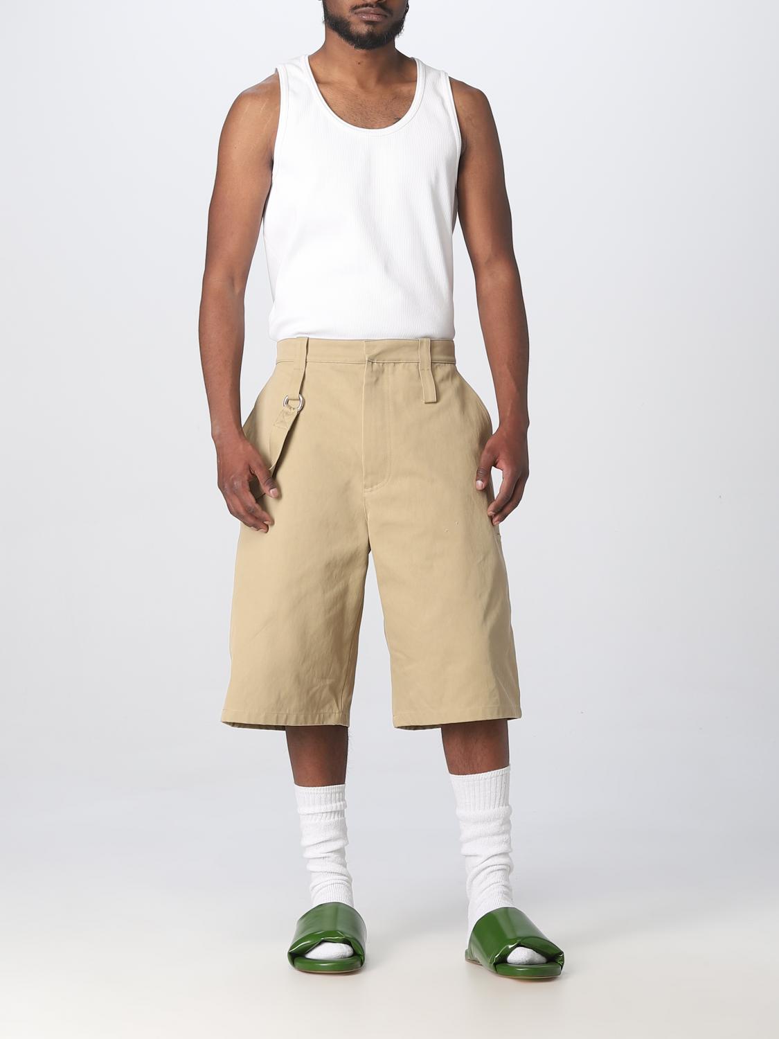 Bottega Veneta shorts in cotton twill - Beige | 725846V0XK0