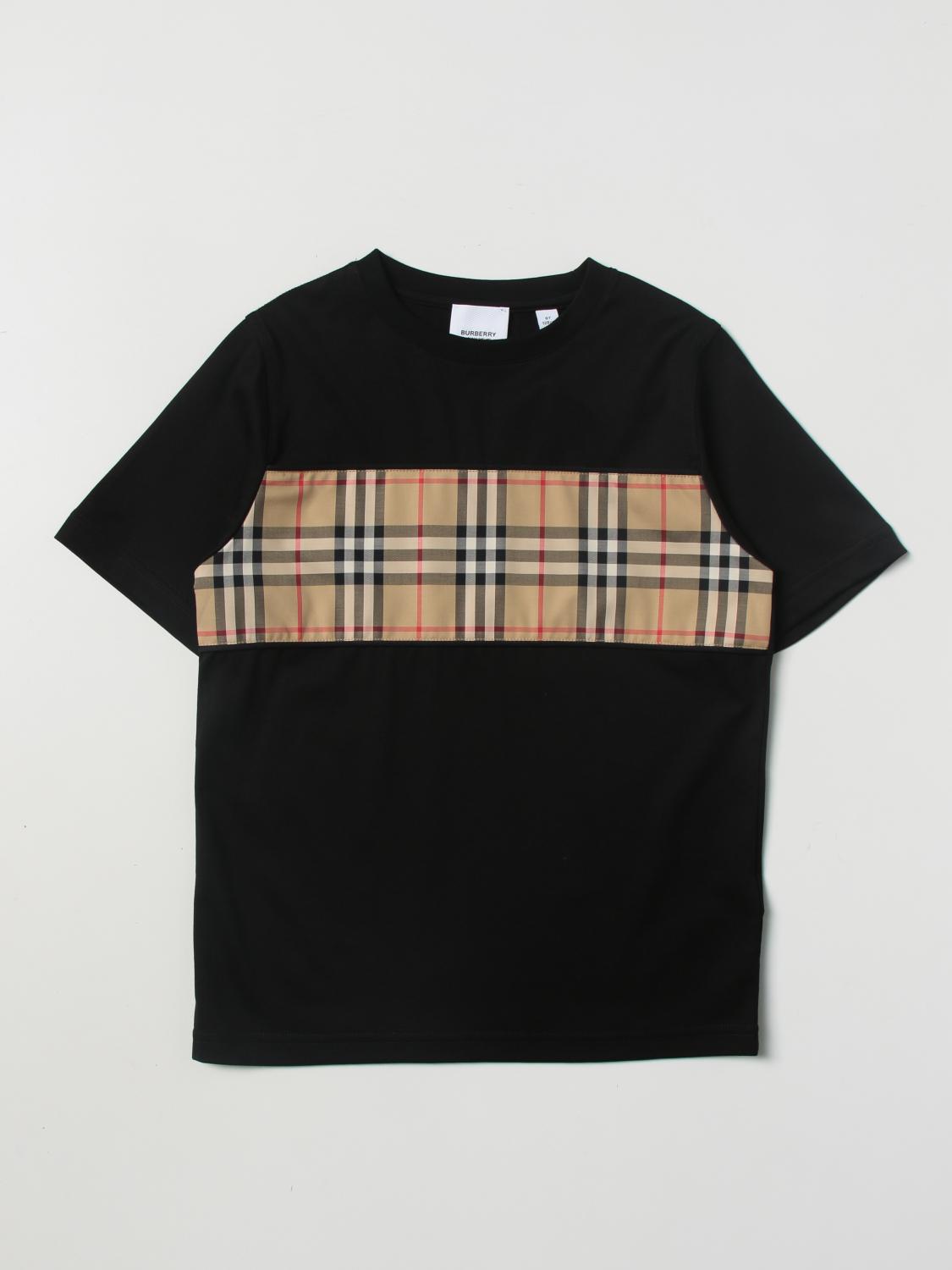 Burberry Tシャツ ボーイ - ブラック | 8064784 | GIGLIO.COM