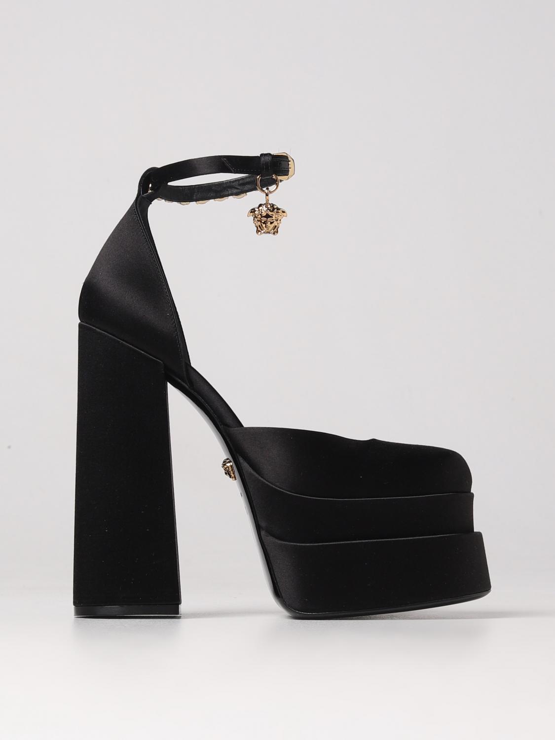 VERSACE ABSATZSCHUHE: Schuhe damen Versace, Schwarz - Img 1