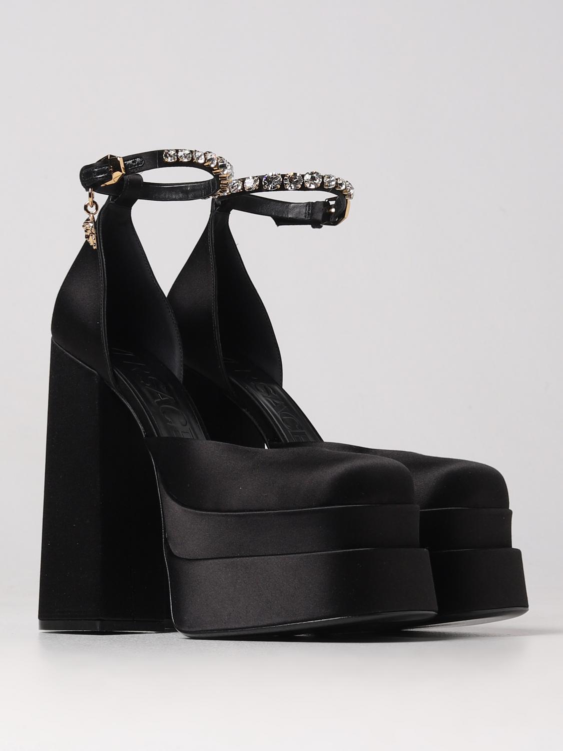 VERSACE ABSATZSCHUHE: Schuhe damen Versace, Schwarz - Img 2