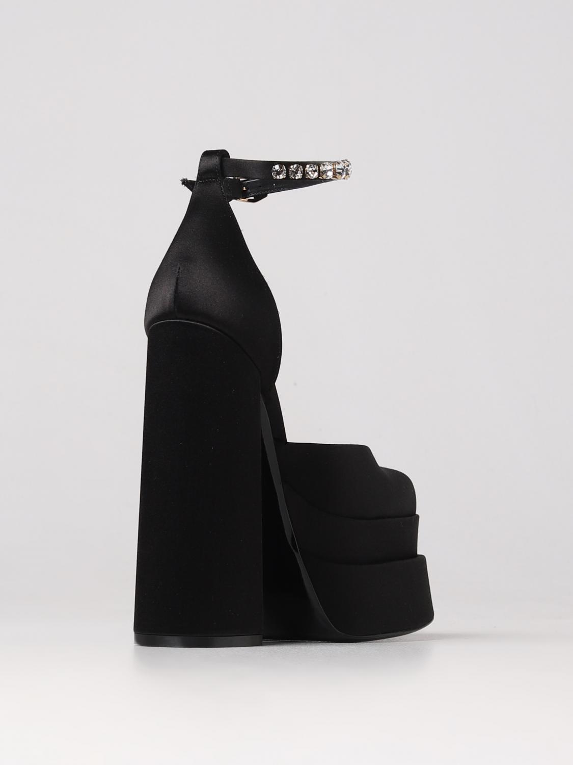 VERSACE ABSATZSCHUHE: Schuhe damen Versace, Schwarz - Img 3
