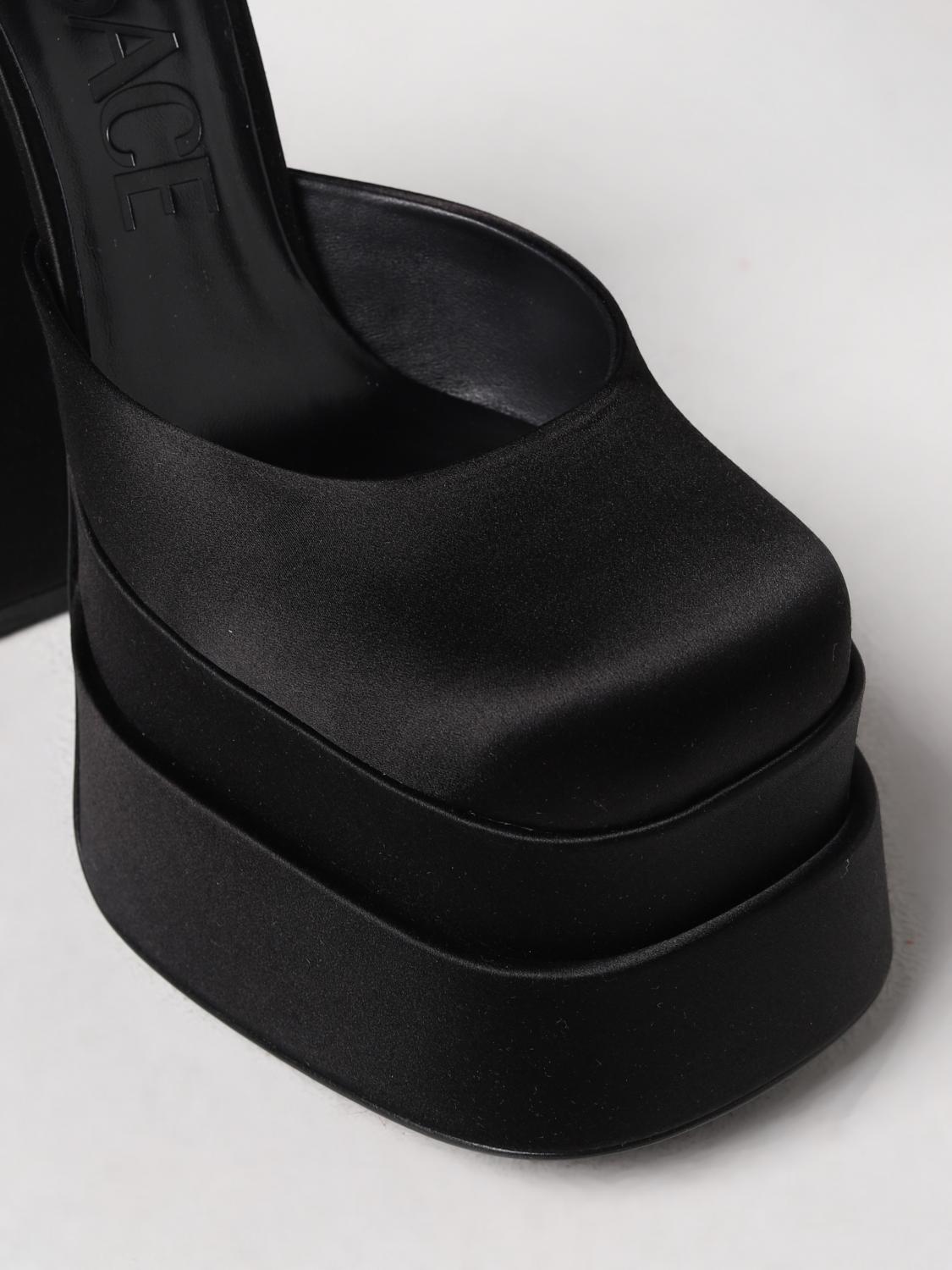 VERSACE ABSATZSCHUHE: Schuhe damen Versace, Schwarz - Img 4
