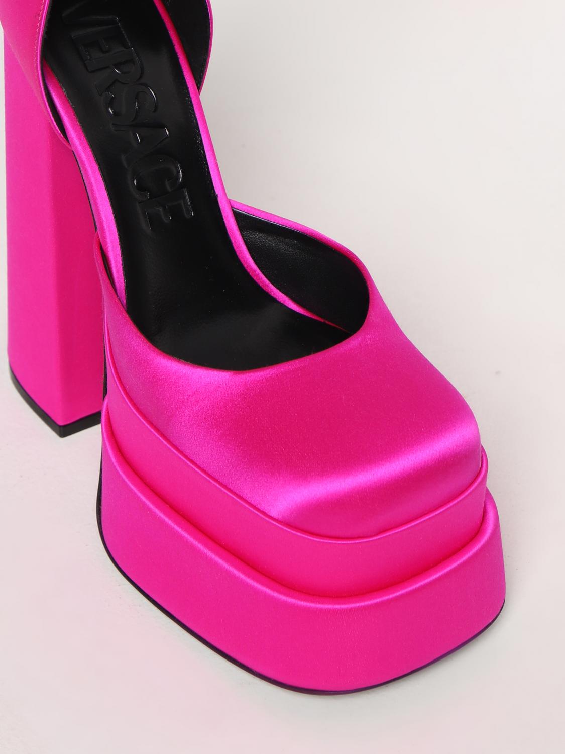 VERSACE ABSATZSCHUHE: Schuhe damen Versace, Fuchsia - Img 4