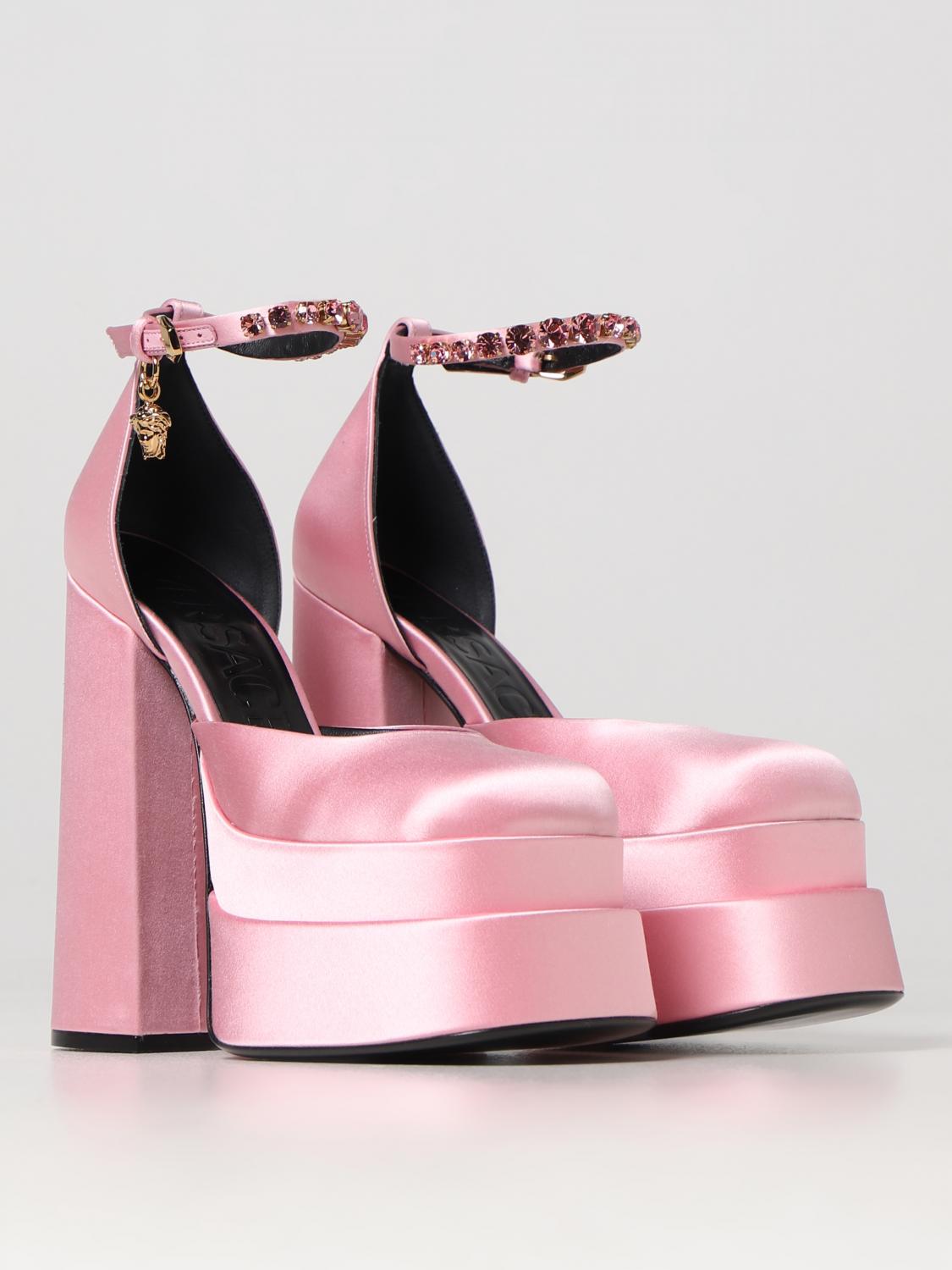 VERSACE ABSATZSCHUHE: Schuhe damen Versace, Gold - Img 2