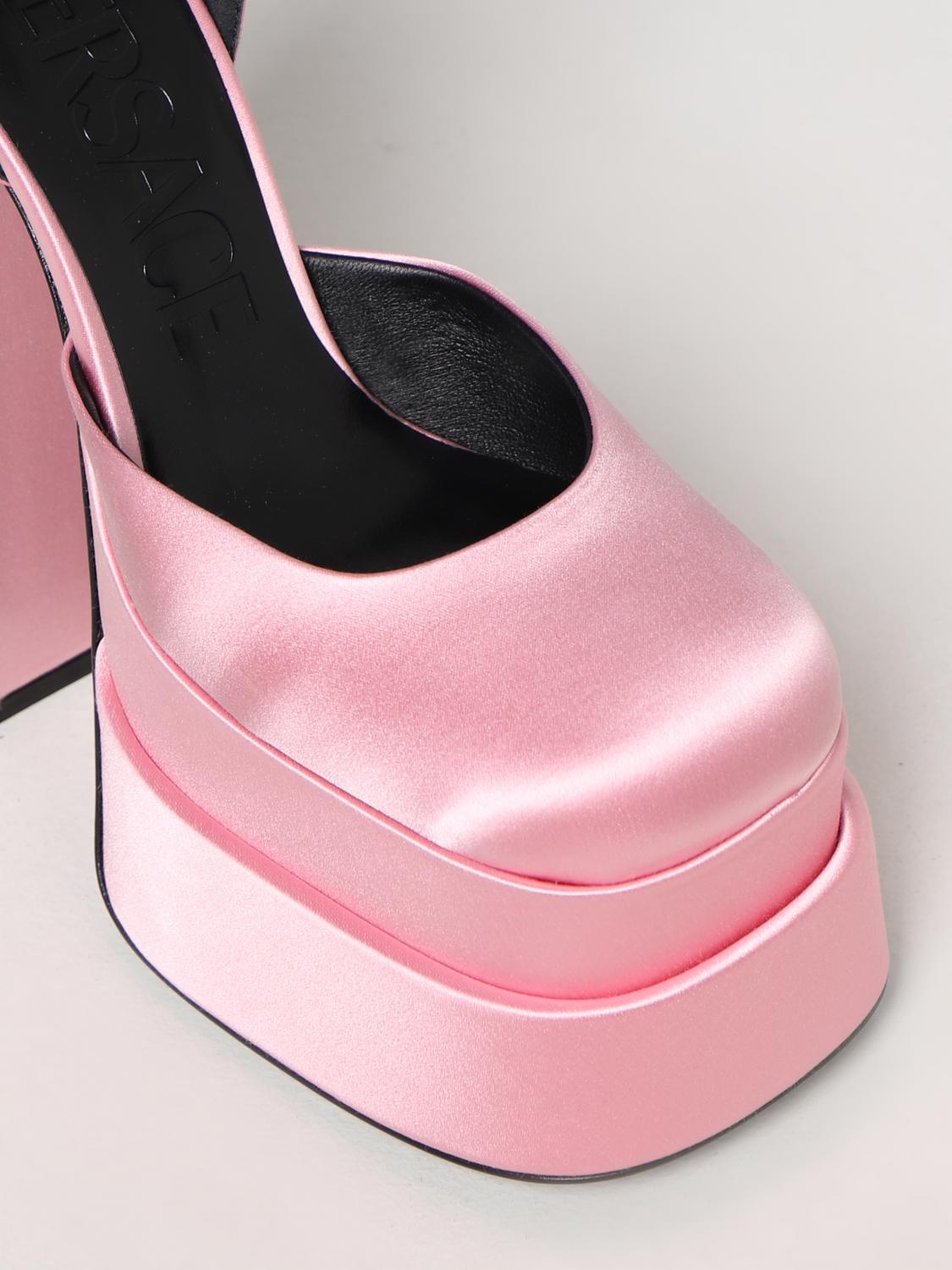 VERSACE ABSATZSCHUHE: Schuhe damen Versace, Gold - Img 4