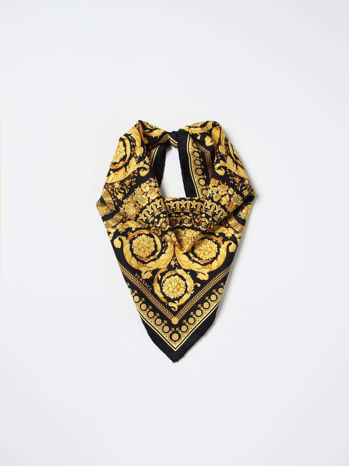 VERSACE SEIDENTUCH: Seidentuch damen Versace, Schwarz - Img 2