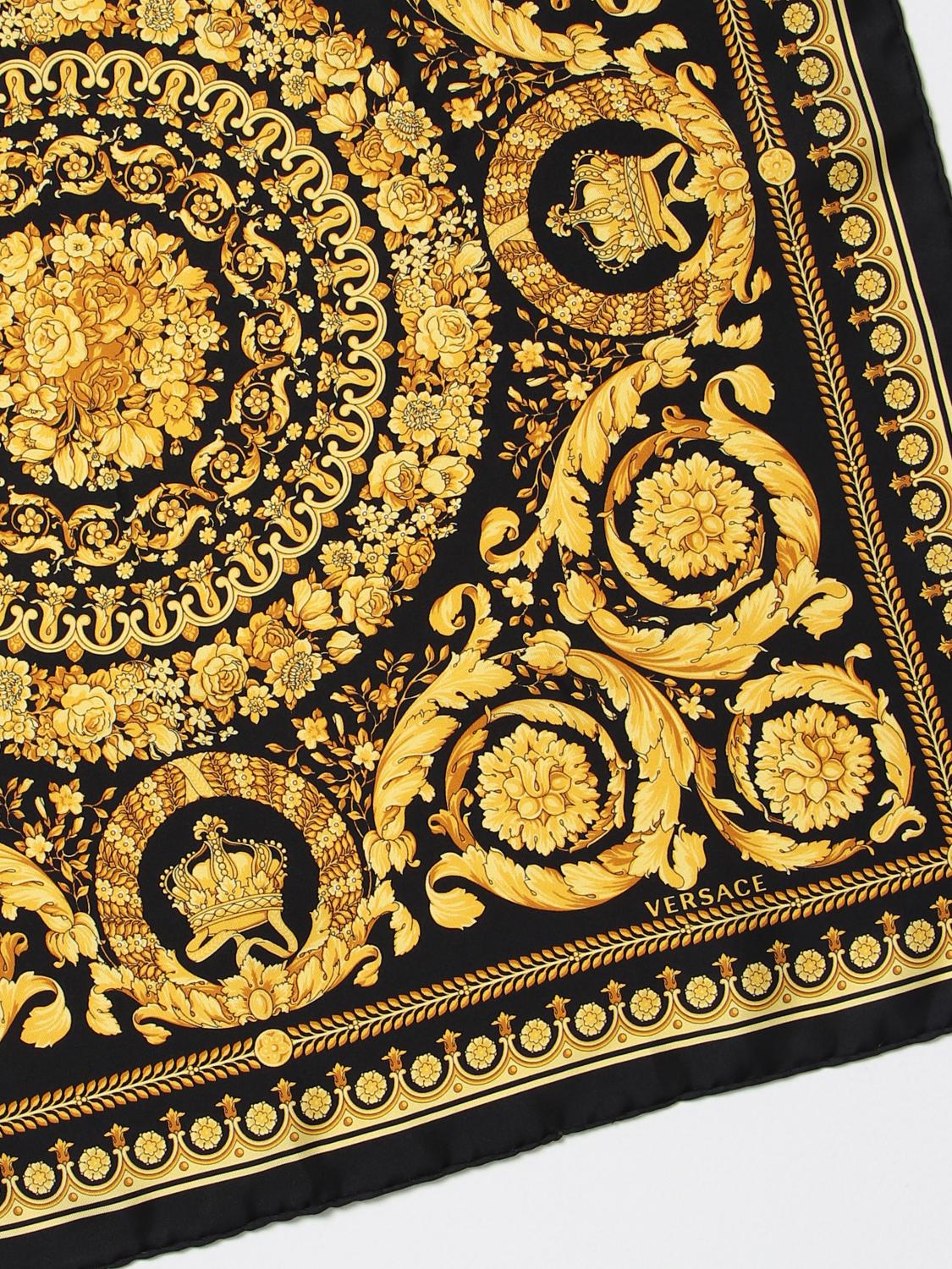 VERSACE SEIDENTUCH: Seidentuch damen Versace, Schwarz - Img 3