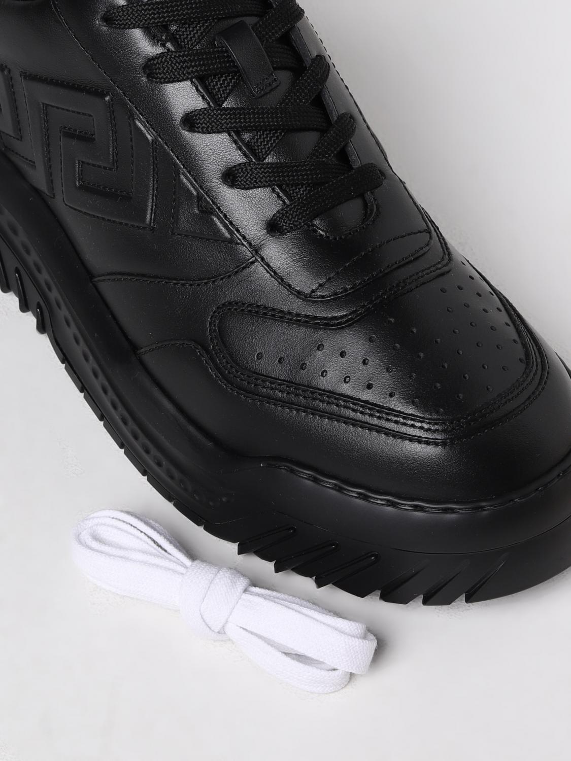 VERSACE SNEAKERS: Sneakers Odissea Versace in pelle liscia, Nero - Img 4