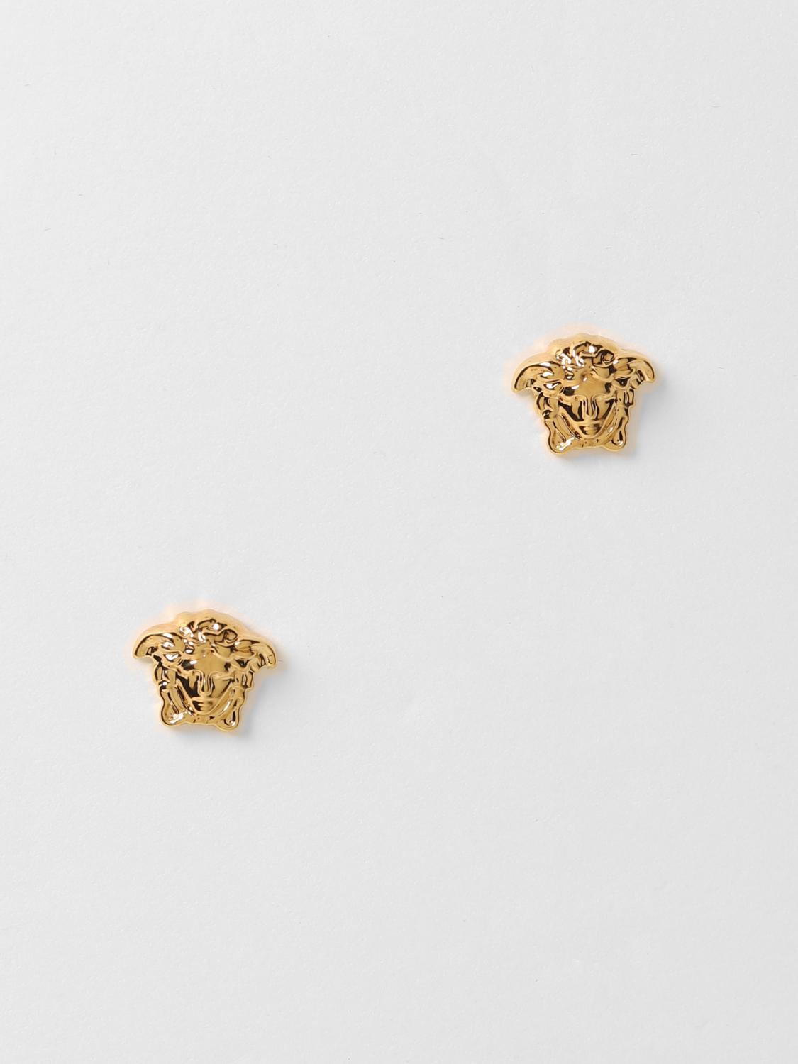 Versace Medusa earrings in brass - Gold | DG25591DMT1 | GIGLIO.COM