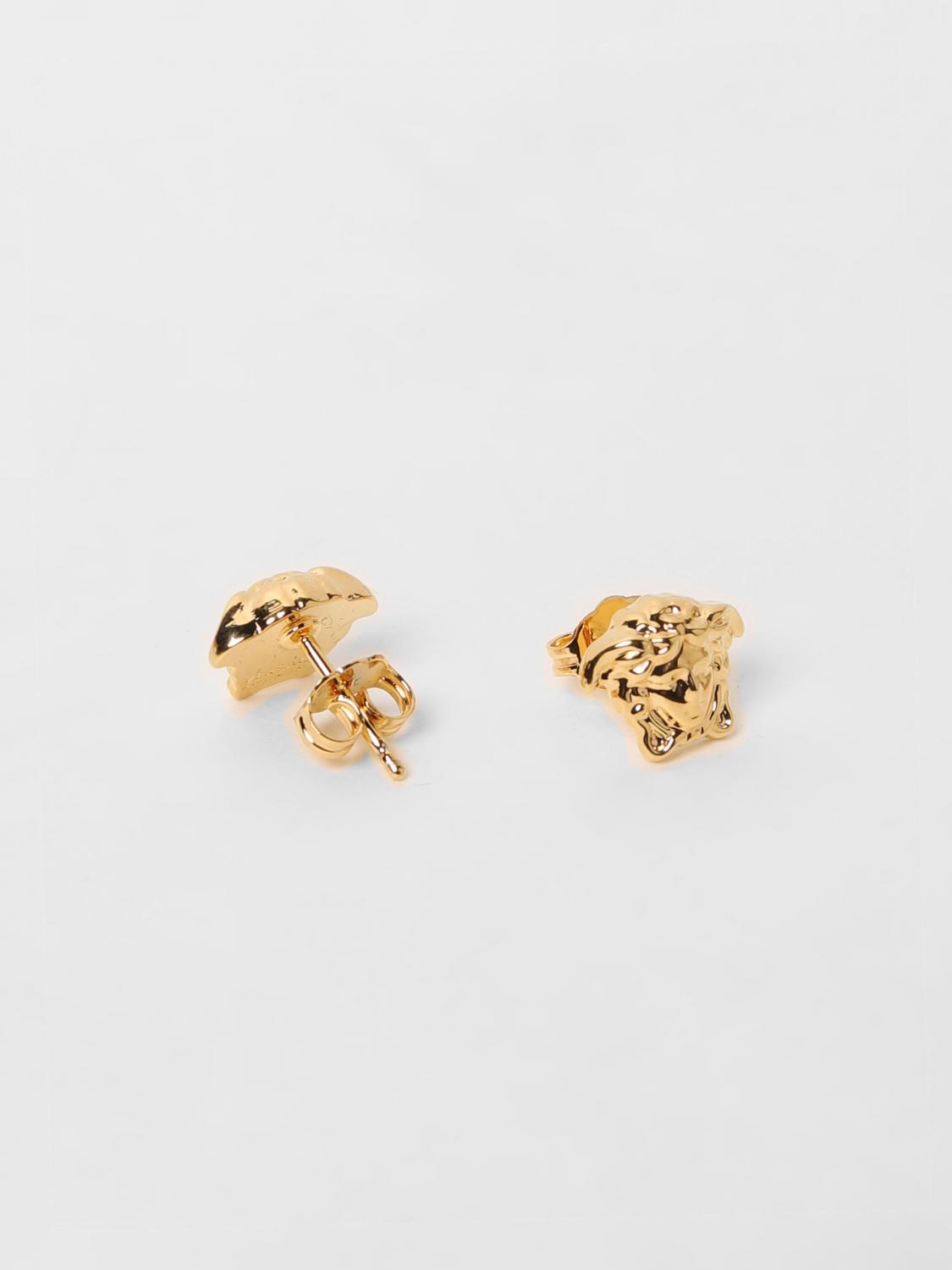 Versace Medusa earrings in brass - Gold | DG25591DMT1 | GIGLIO.COM
