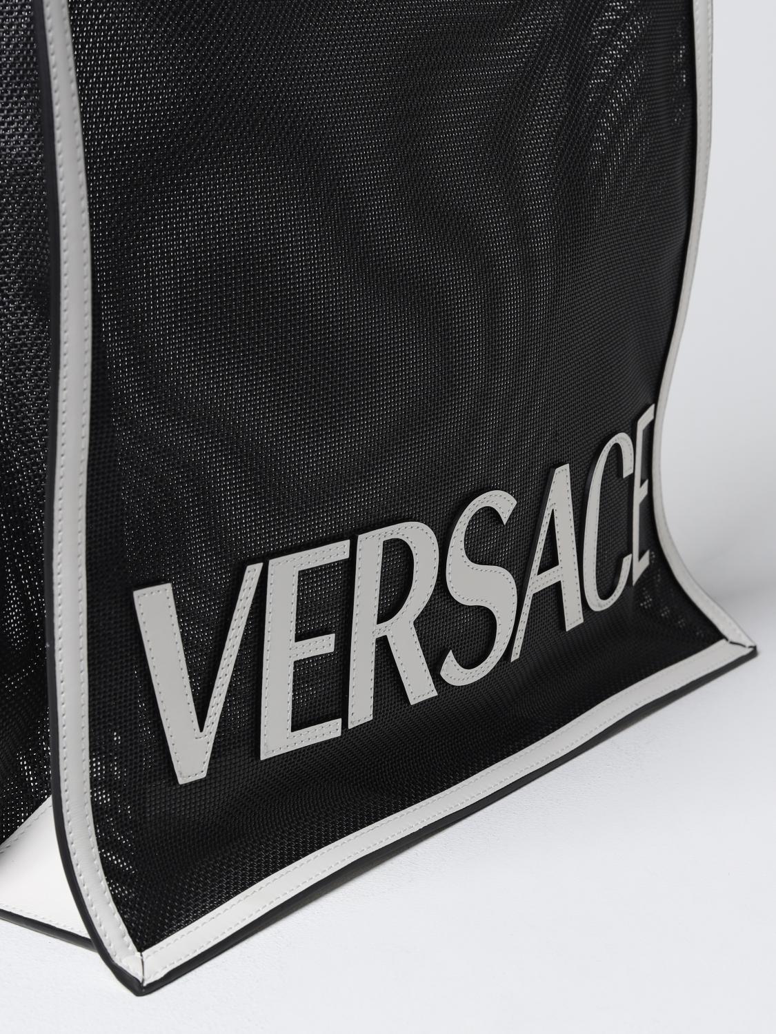VERSACE TASCHE: Tasche herren Versace, Schwarz - Img 3