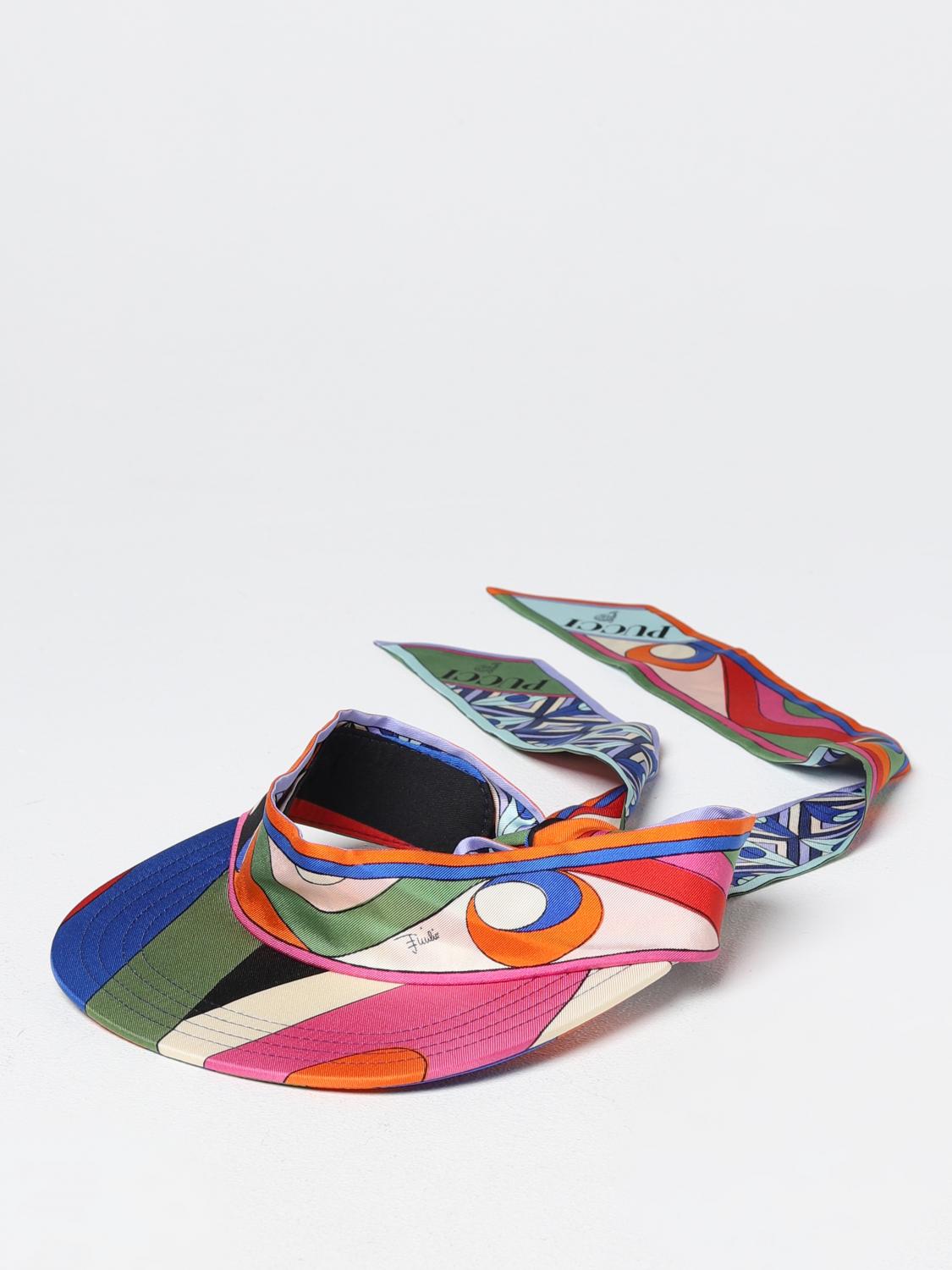 PUCCI SOMBRERO: Sombrero mujer Pucci, Azul Oscuro - Img 1