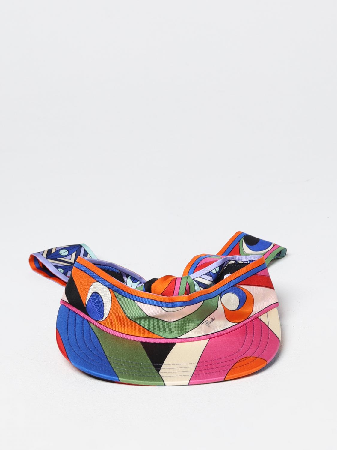 PUCCI SOMBRERO: Sombrero mujer Pucci, Azul Oscuro - Img 2