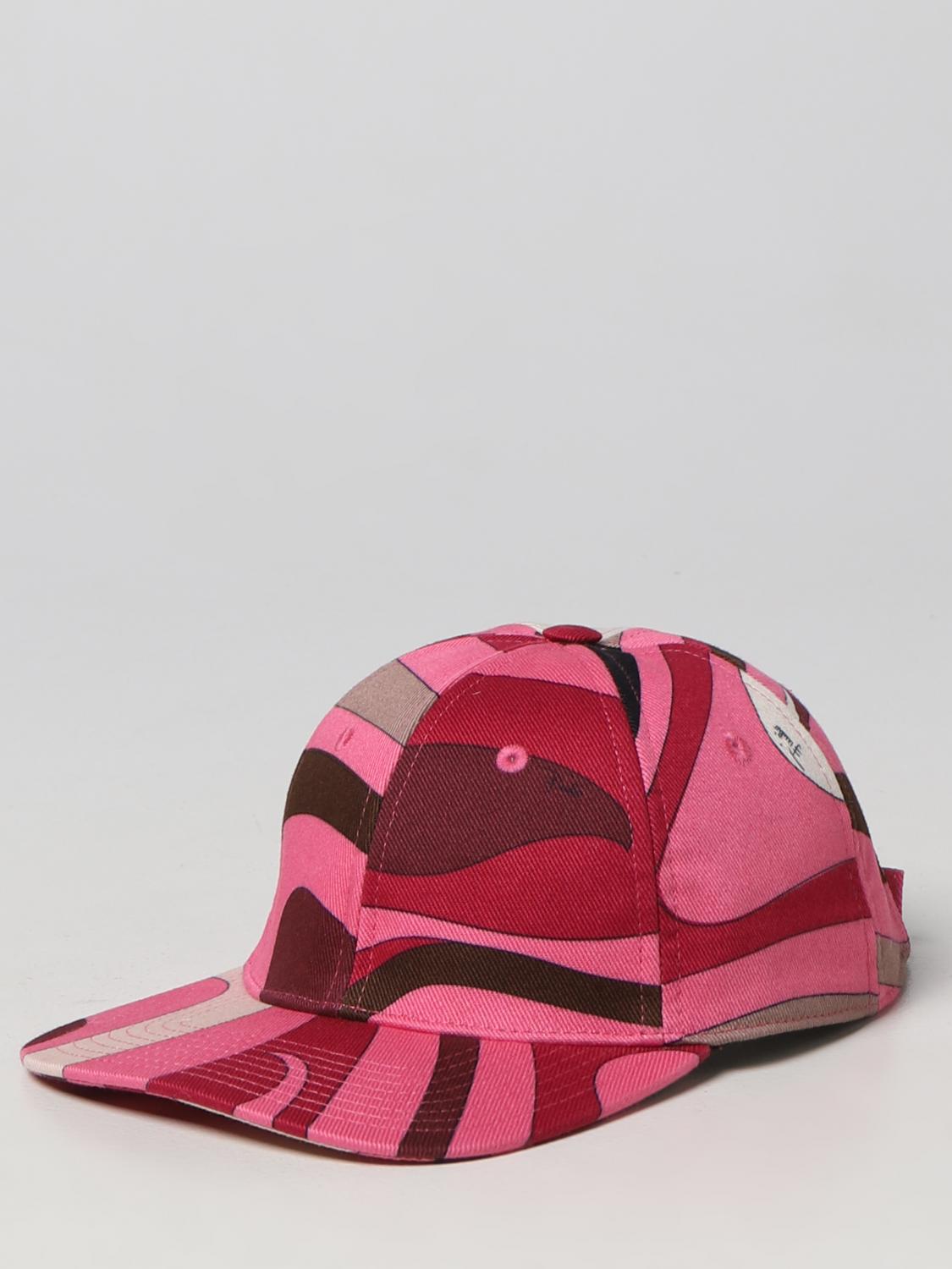 PUCCI SOMBRERO: Sombrero mujer Pucci, Rosa - Img 1