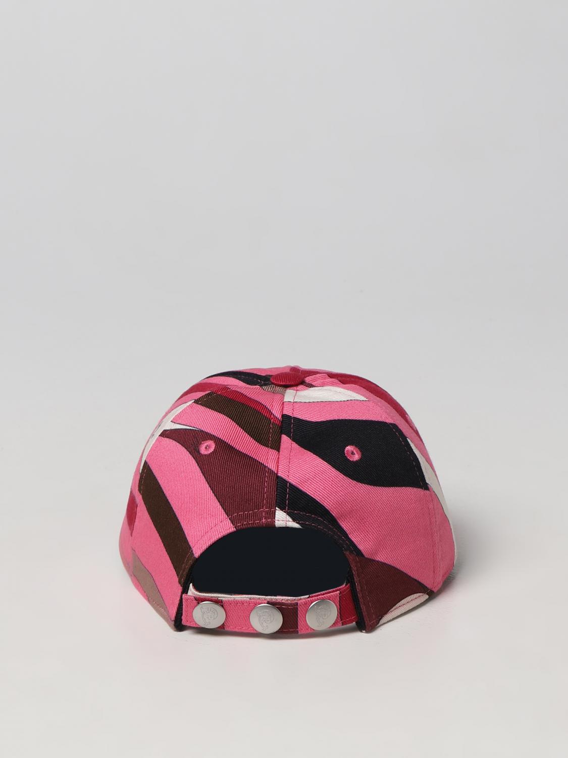 PUCCI SOMBRERO: Sombrero mujer Pucci, Rosa - Img 3