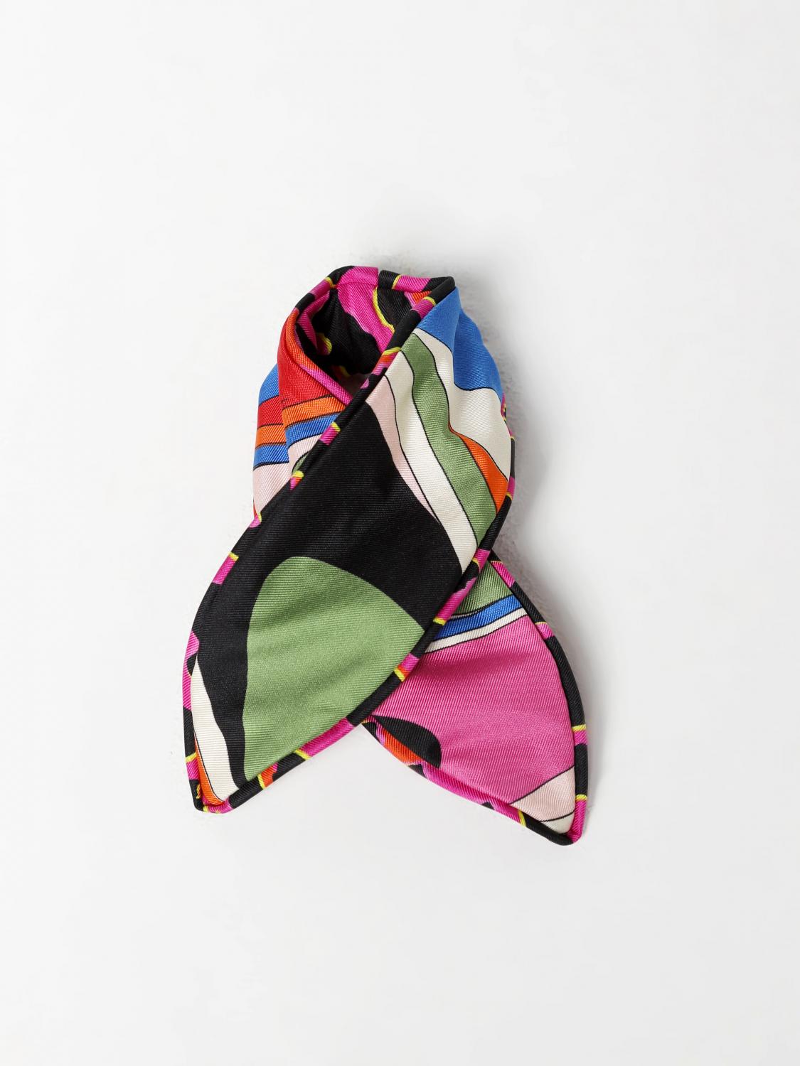 PUCCI FERMACAPELLI: Fermacapelli Pucci in seta con stampa patchwork, Fantasia - Img 2