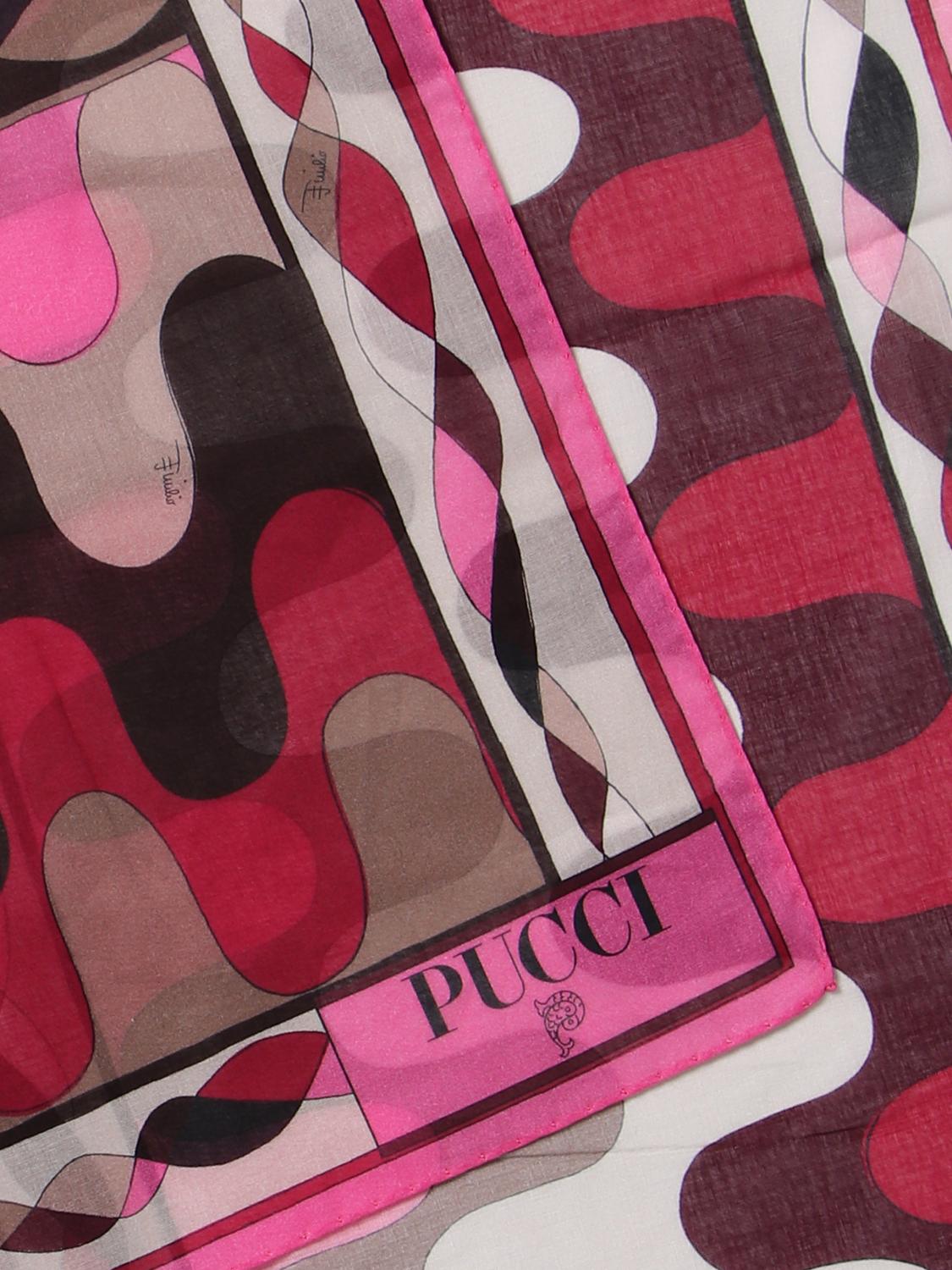 PUCCI PAREO: Pareo Capri Pucci in cotone stampato, Rosa - Img 2
