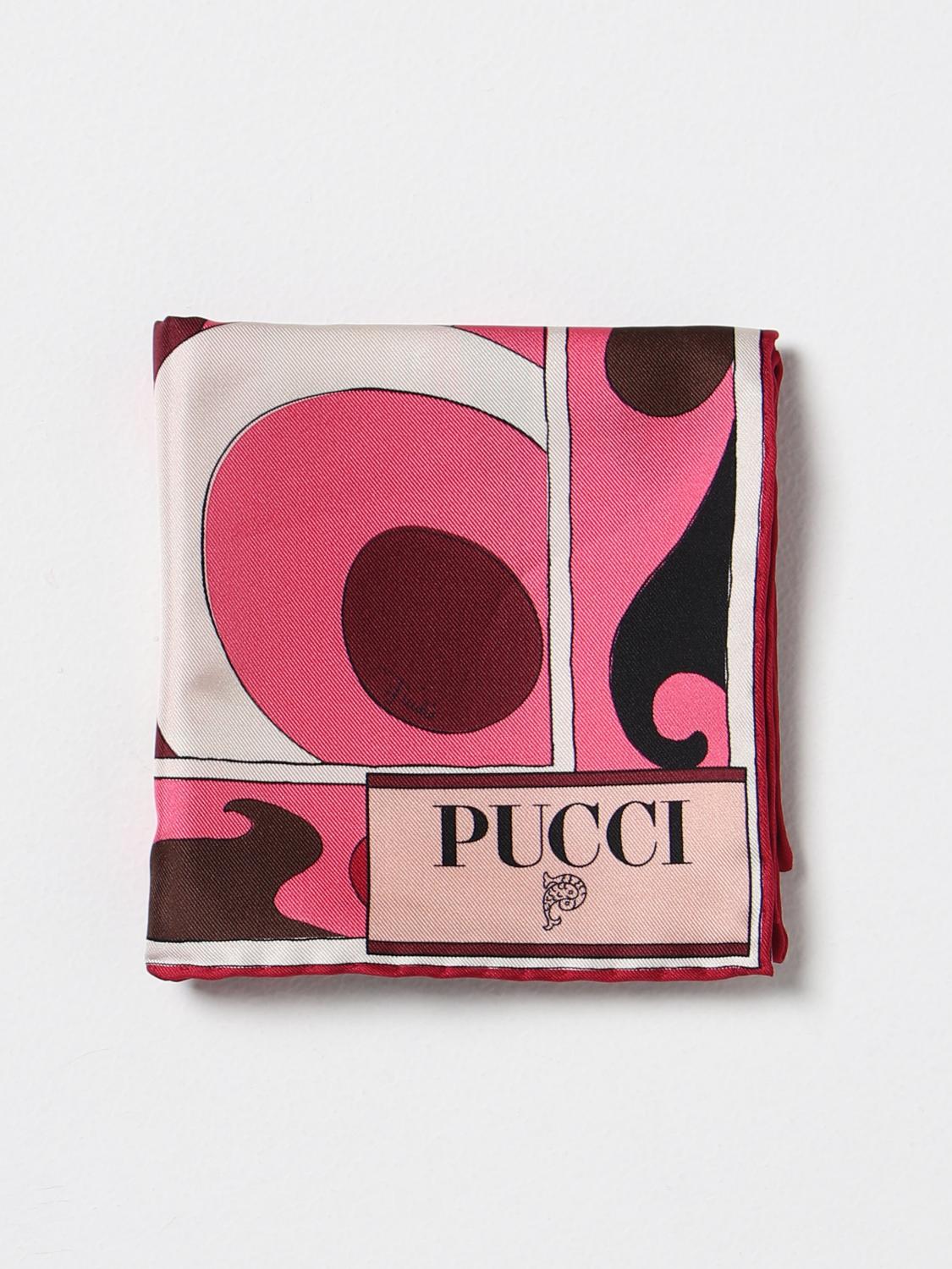 PUCCI FOULARD: Foulard Capri Pucci in seta stampata, Rosa - Img 1