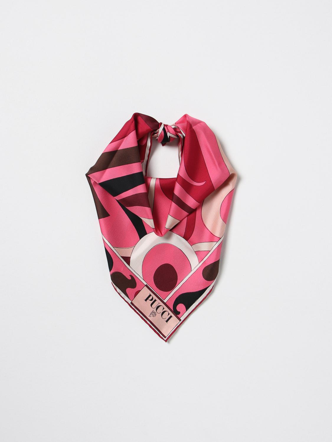 PUCCI FOULARD: Foulard Capri Pucci in seta stampata, Rosa - Img 2