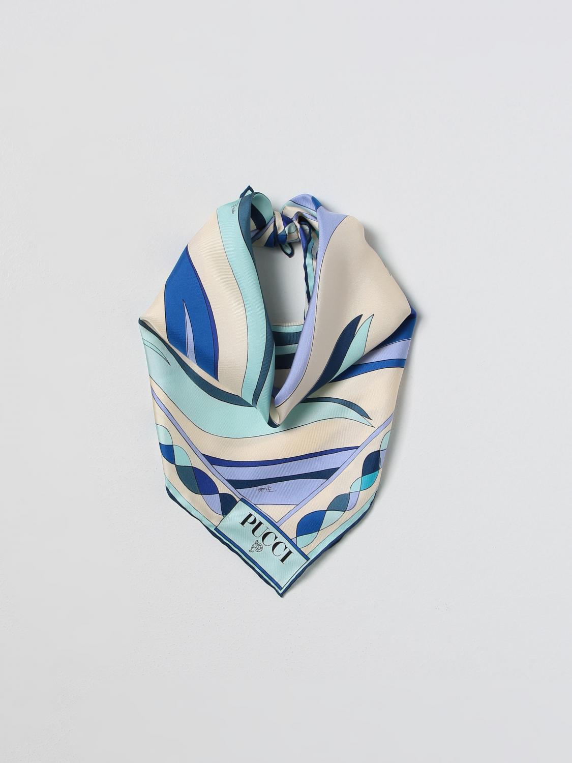 PUCCI FOULARD: Foulard donna Pucci, Blue - Img 2