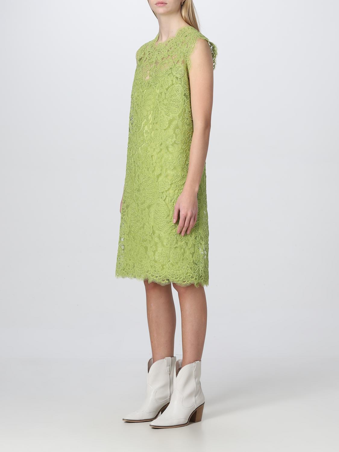 ermanno scervino green dress $3914 Ermanno Scervino Women's Green Lace Halter Open Back Gown Dress Size  38