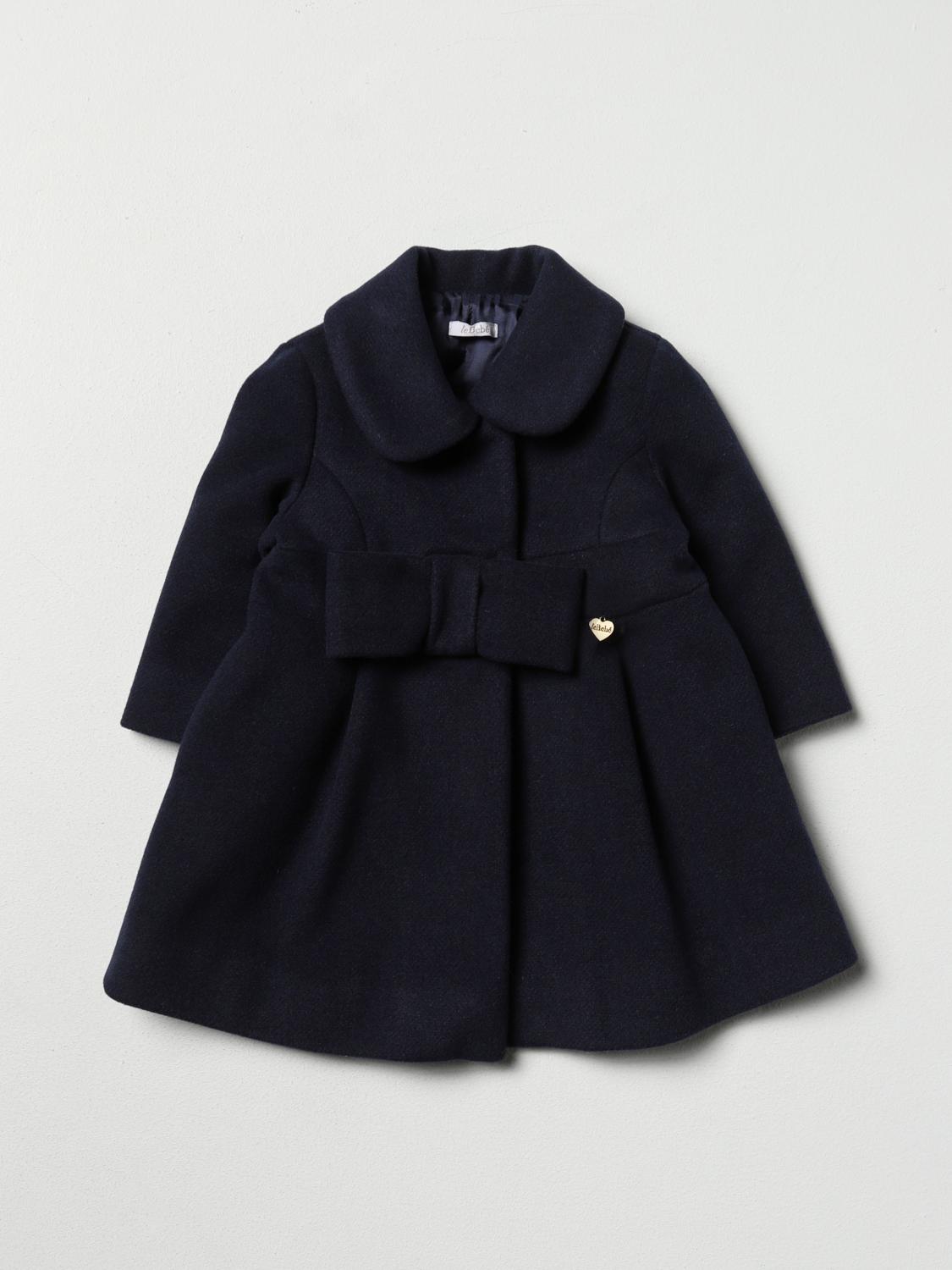 LE BEBE' COAT: Coats kids Le Bebe', Blue - Img 1