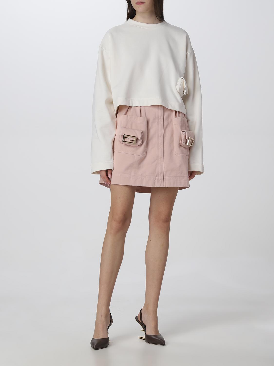 FENDI monogram-pattern Mini Dress | Pink | FARFETCH